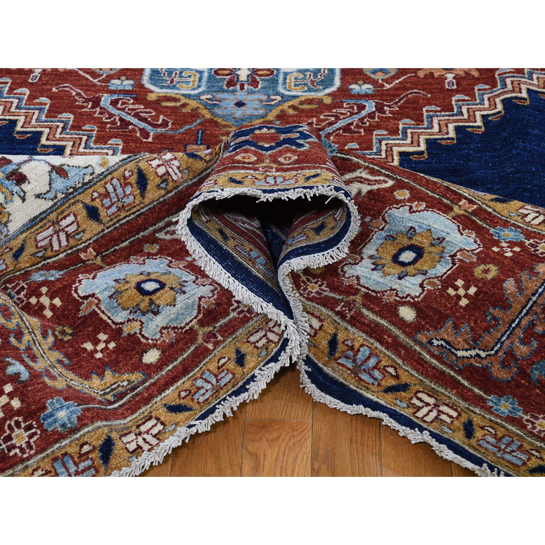 9-x12-2   Hand-Knotted Peshawar Heriz With Bakshaish Motifs Oriental Rug 