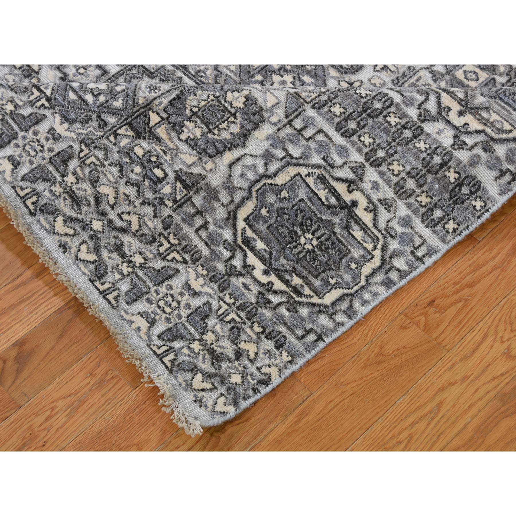 5-6 x8-2  Mamluk Design Hand-Knotted Undyed Natural Wool Oriental Rug 