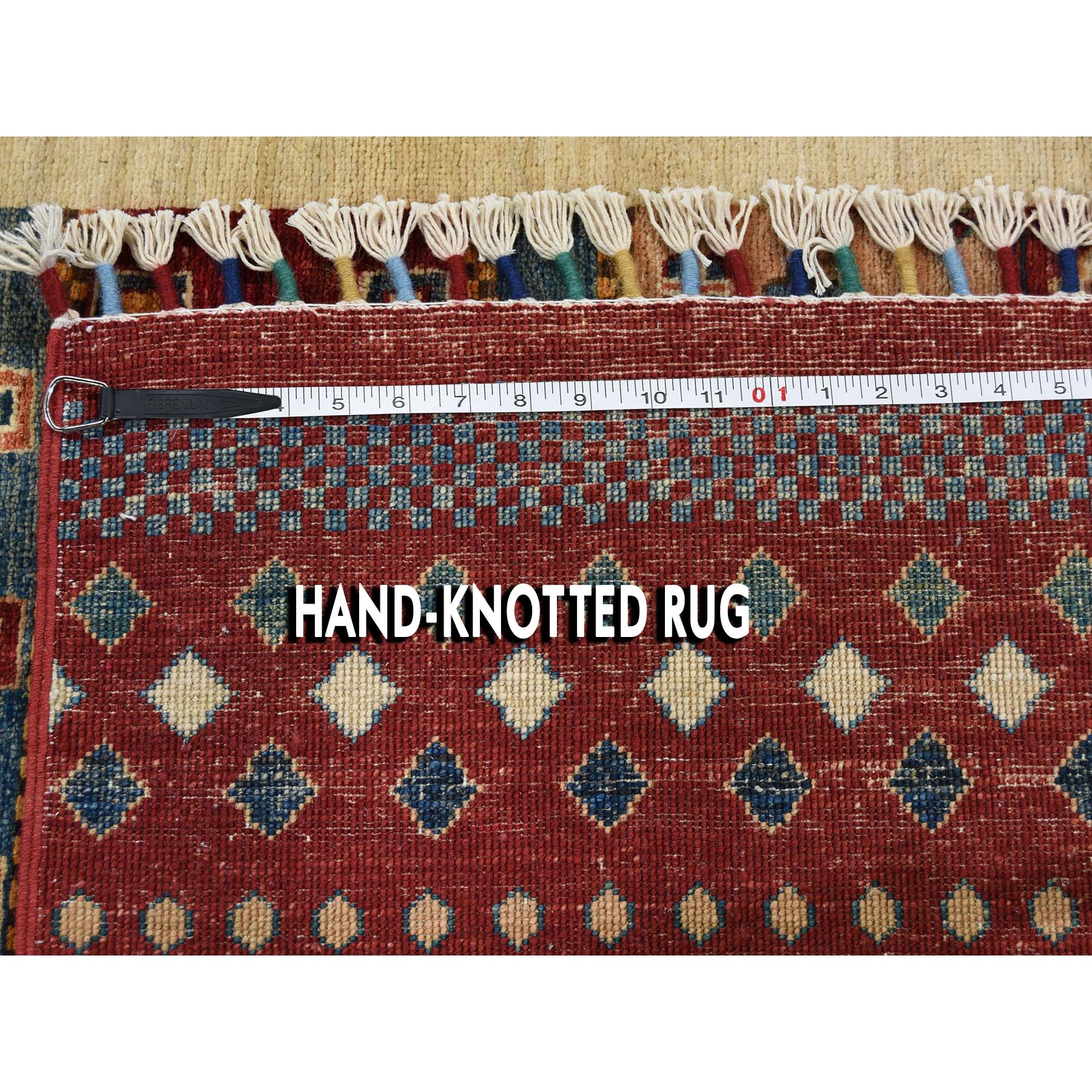 5-x7- Super Kazak Khorjin Design Hand-Knotted Pure Wool Oriental Rug 
