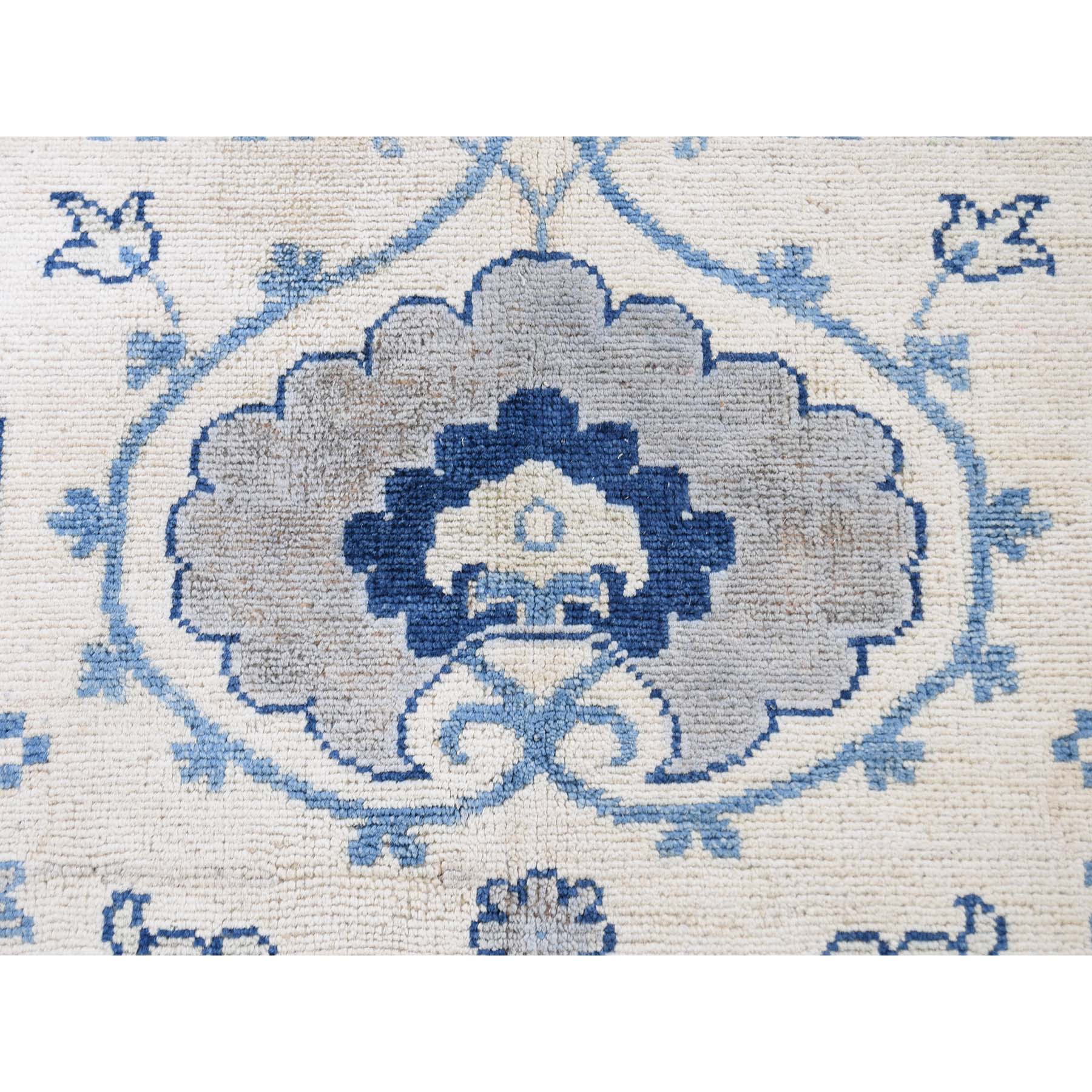 8-x9-9  Arts & Craft Design Vintage Look Pure Wool Hand-Knotted Oriental Rug 