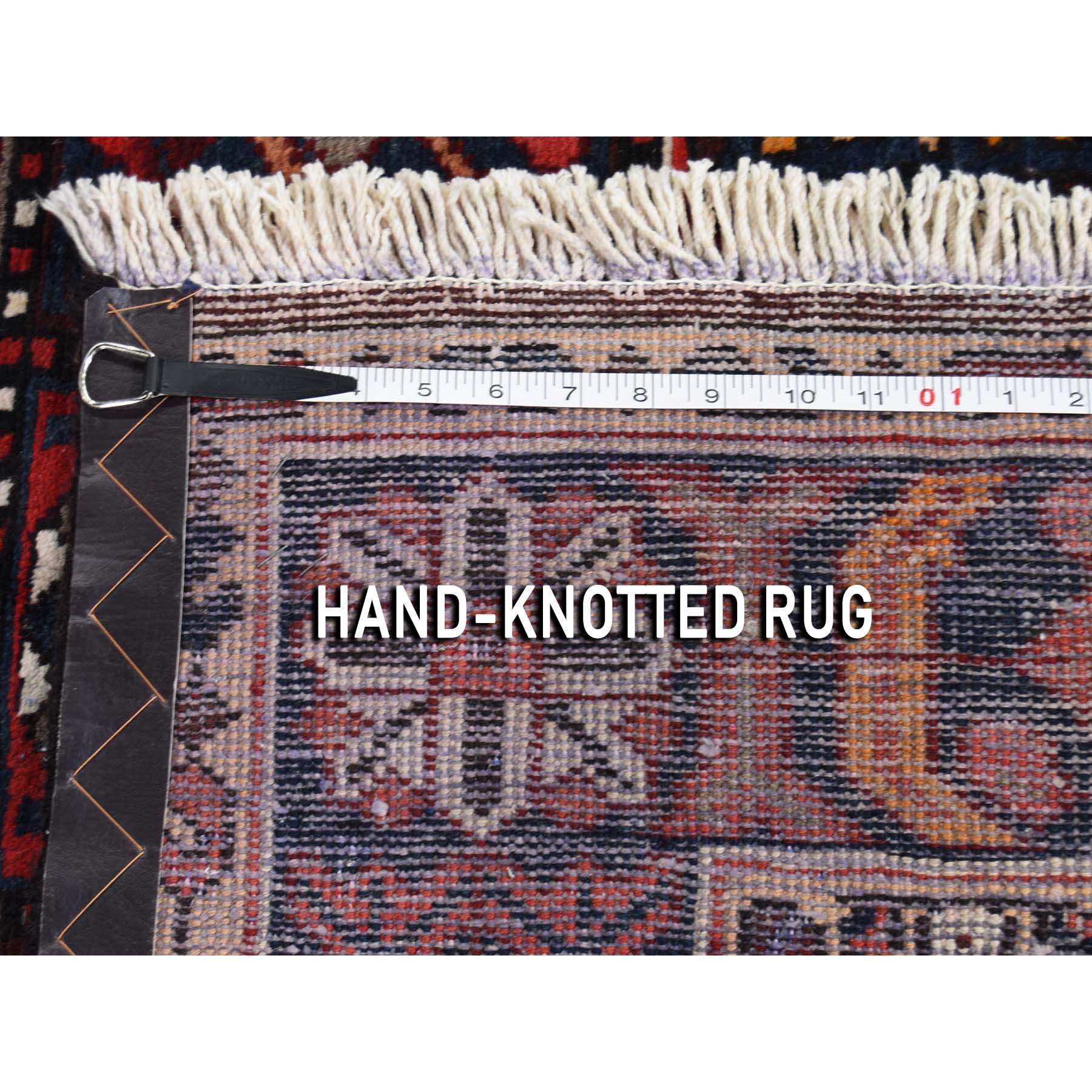 5-1 x10-2  Semi Antique Persian Bakhtiari Garden Design Wide Runner Hand-Knotted Oriental Rug 