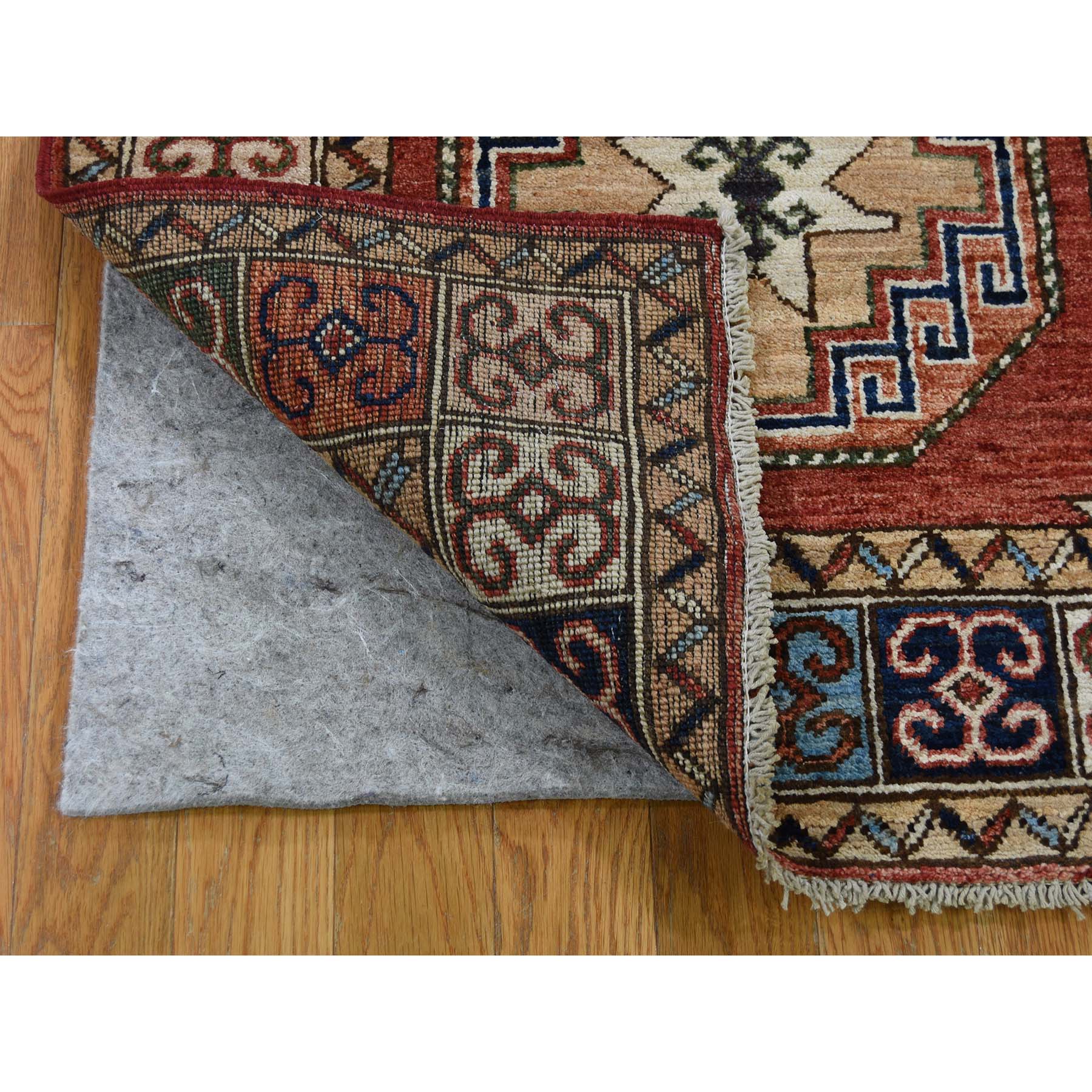 2-8 x10- Pure Wool Hand-Knotted Afghan Ersari Elephant Feet Design Runner Oriental Rug 