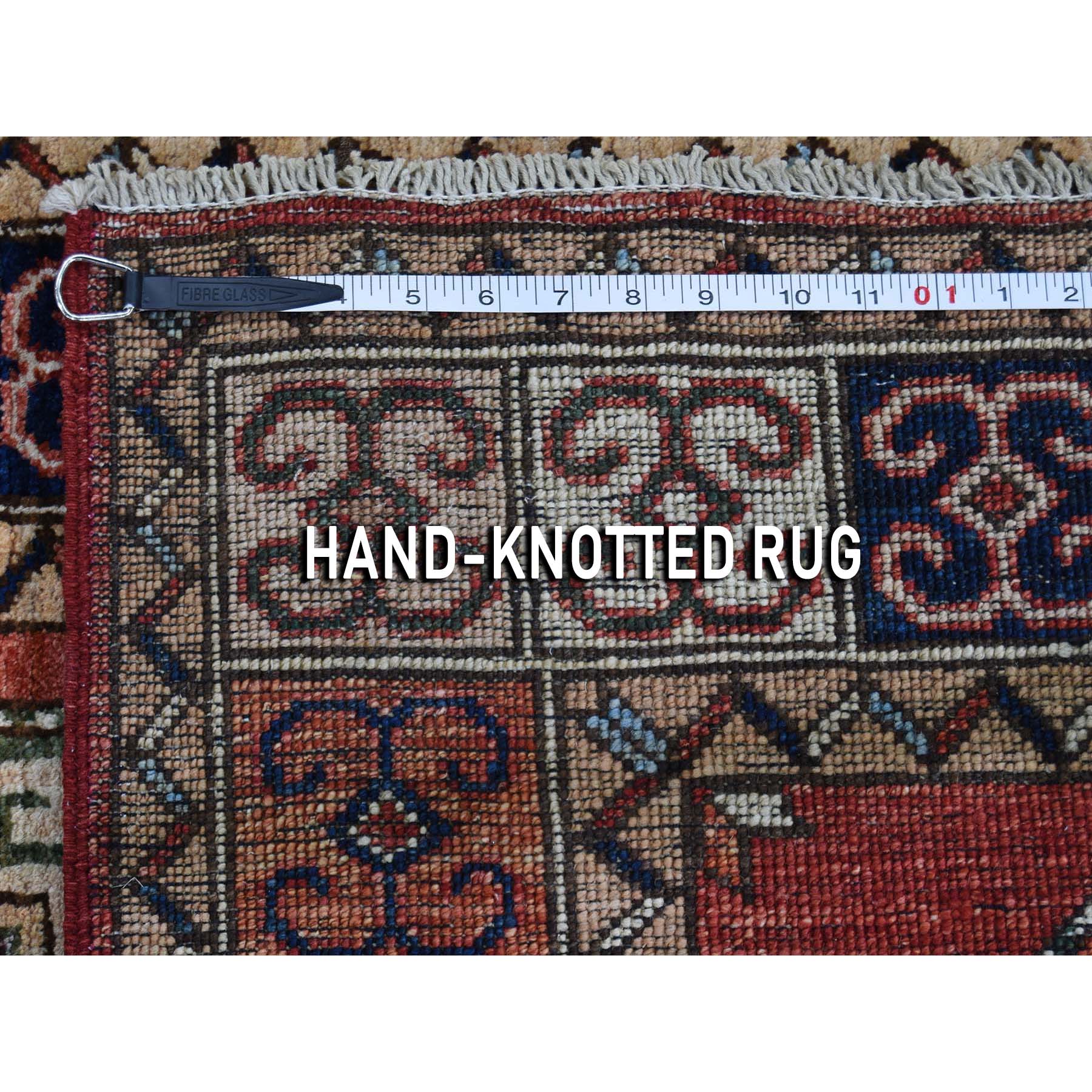 2-8 x10- Pure Wool Hand-Knotted Afghan Ersari Elephant Feet Design Runner Oriental Rug 