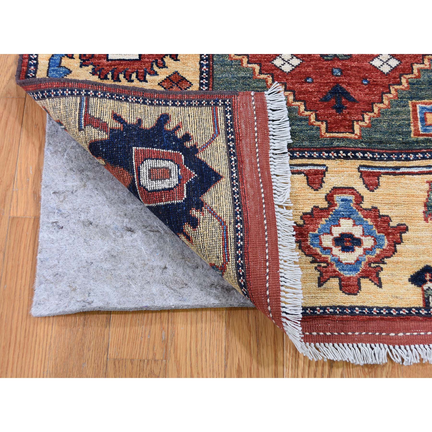 3-5 x5- Pure Wool Hand-Knotted Afghan Ersari Oriental Rug 