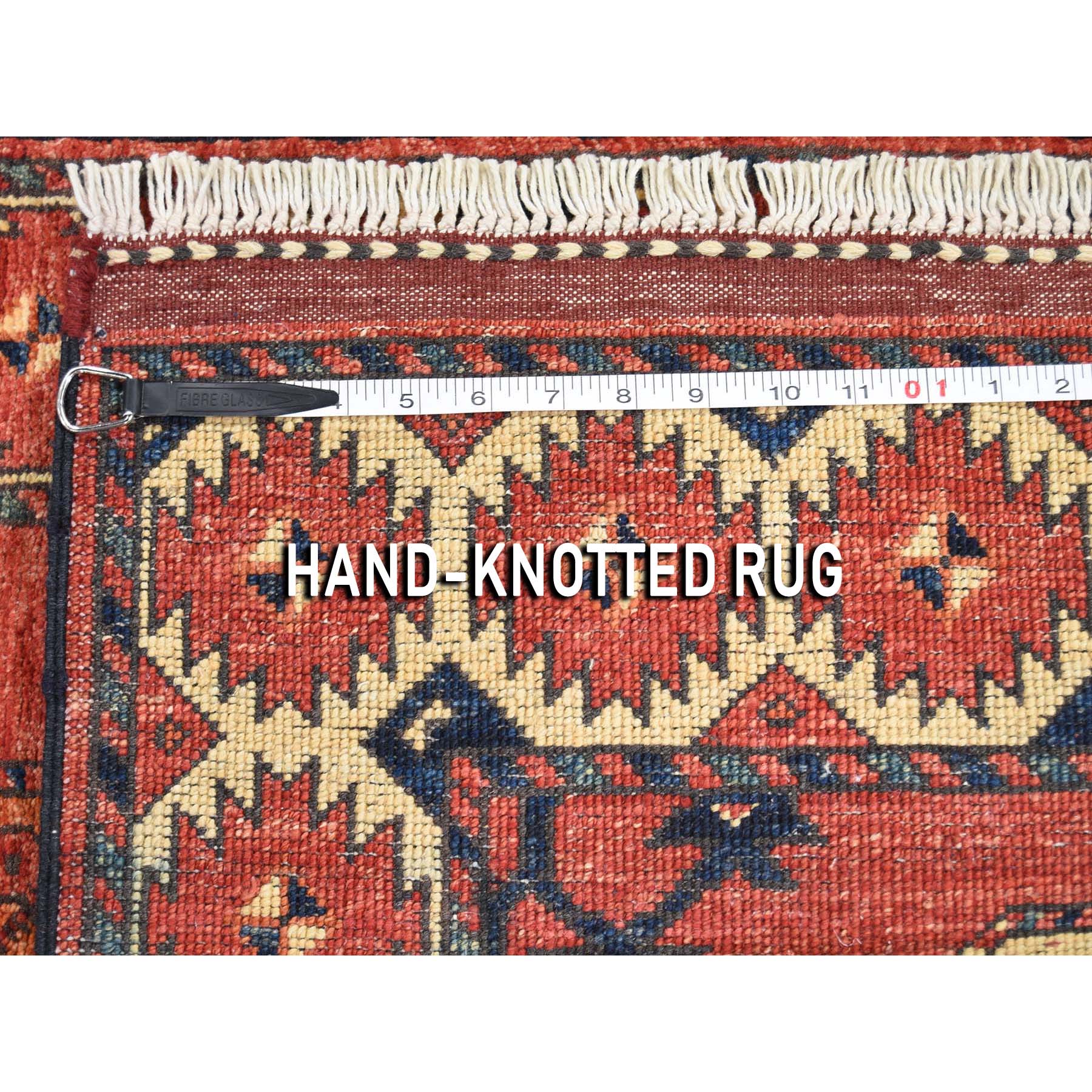 2-9 x11-3  Afghan Ersari Elephant Feet Design Runner Hand-Knotted Oriental Rug 