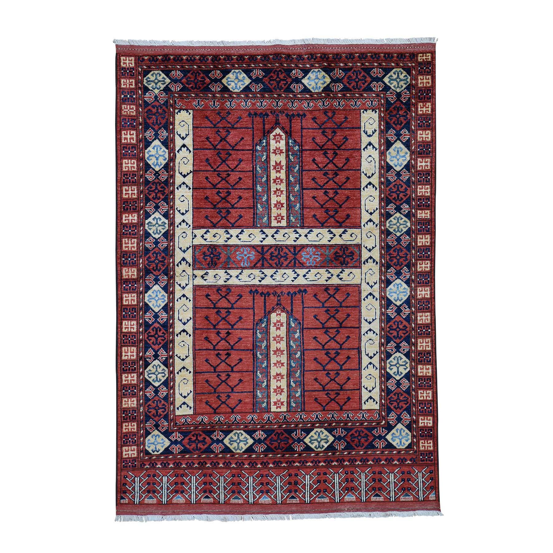 5-x7-2  Afghan Ersari Pure Wool Hand-Knotted Oriental Rug 