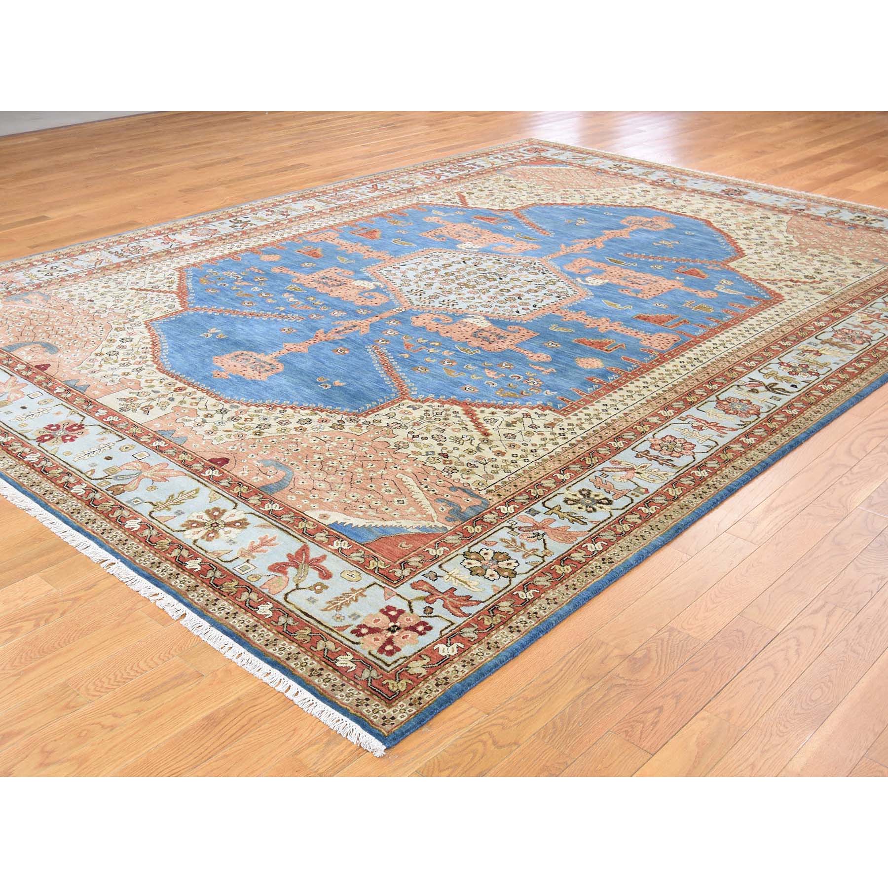 9-1 x11-8  Pure Wool Vegetable Dyes Bakshaish Hand-Knotted Oriental Rug 
