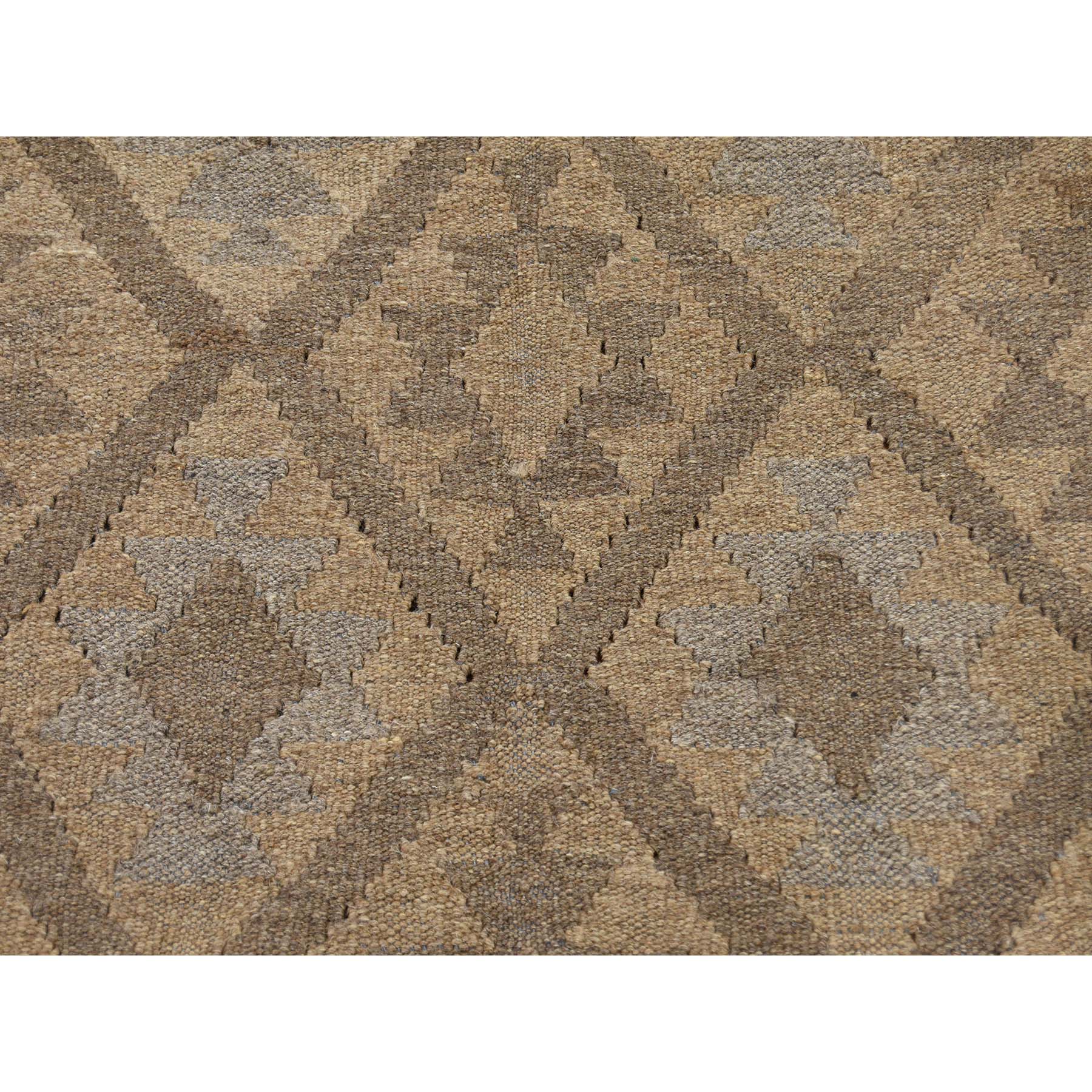 4-x6- Afghan Kilim Reversible Undyed Natural Wool Hand Woven Oriental Rug 