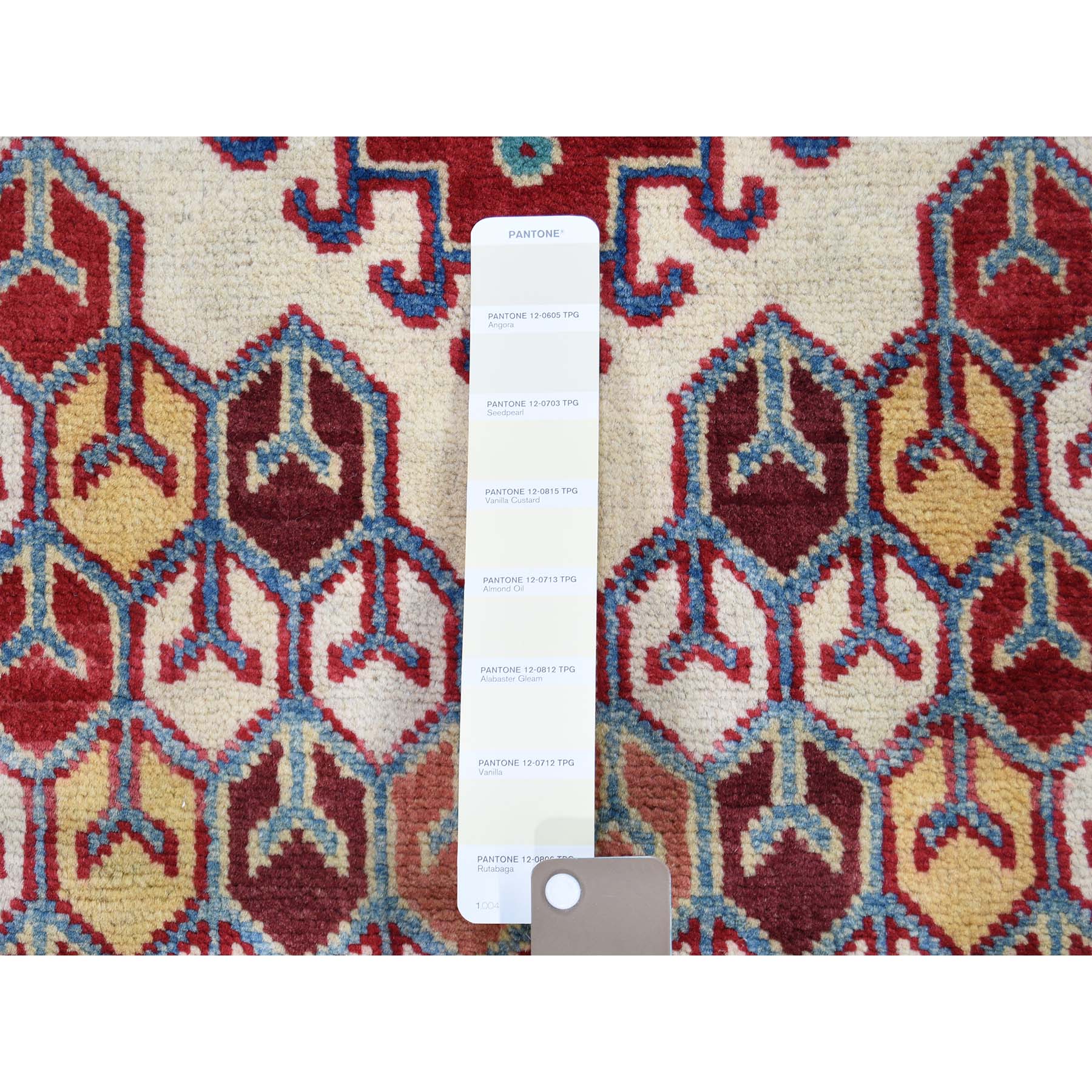 2-8 x5-8  Special Kazak Pure Wool Runner Hand-Knotted Geometric Design Oriental Rug 