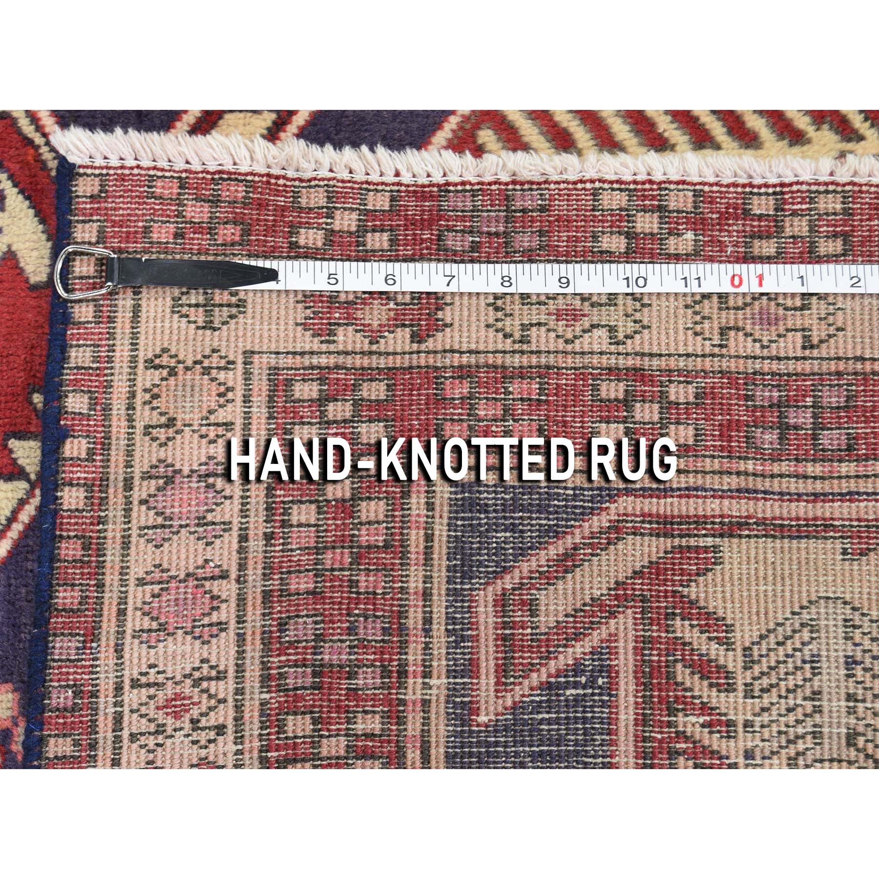 3-8 x10- Vintage Persian Northeast Pure Wool Wide Runner Oriental Rug 