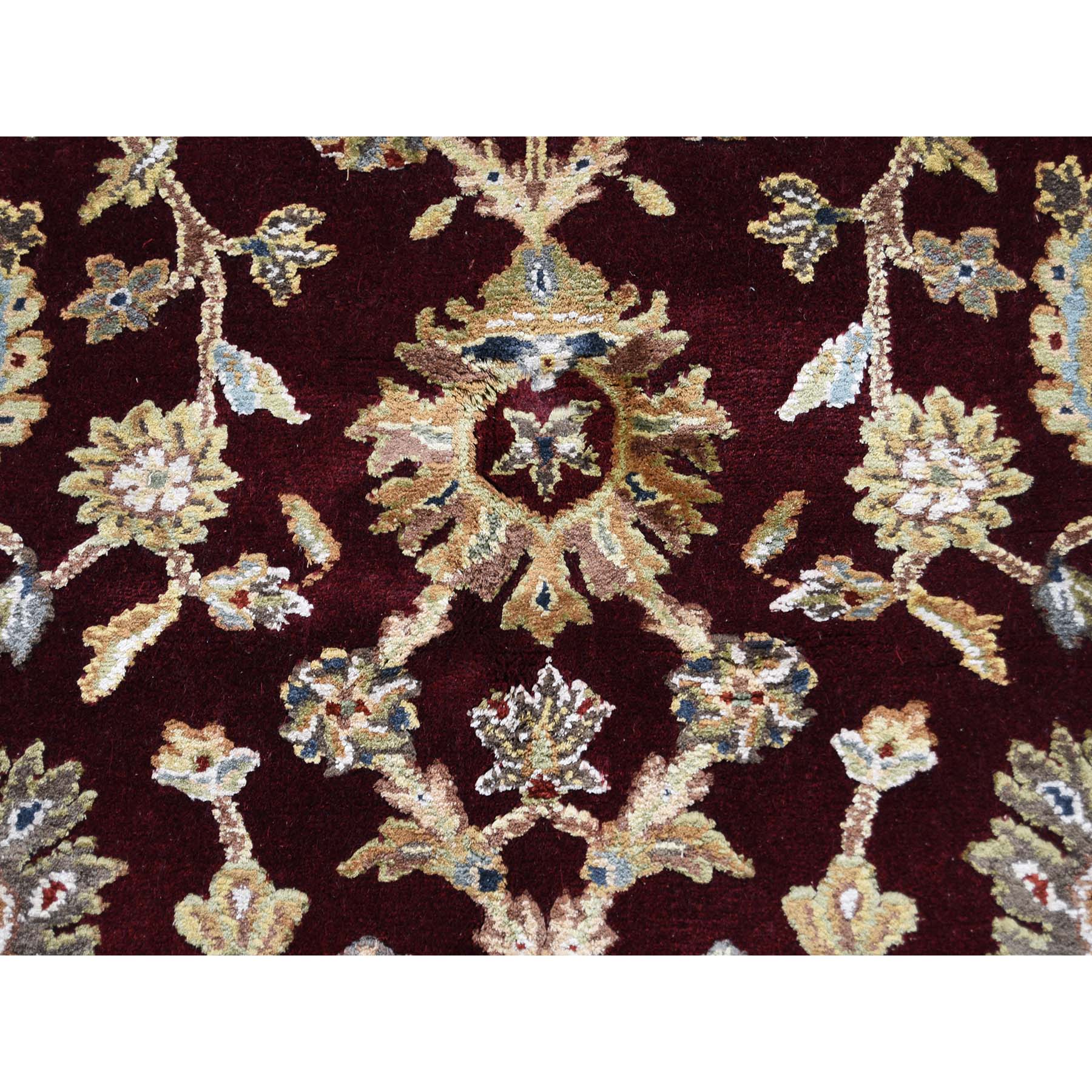 5-1 x7-1  Rajasthan Half Wool and Half Silk Hand-Knotted Oriental Rug 