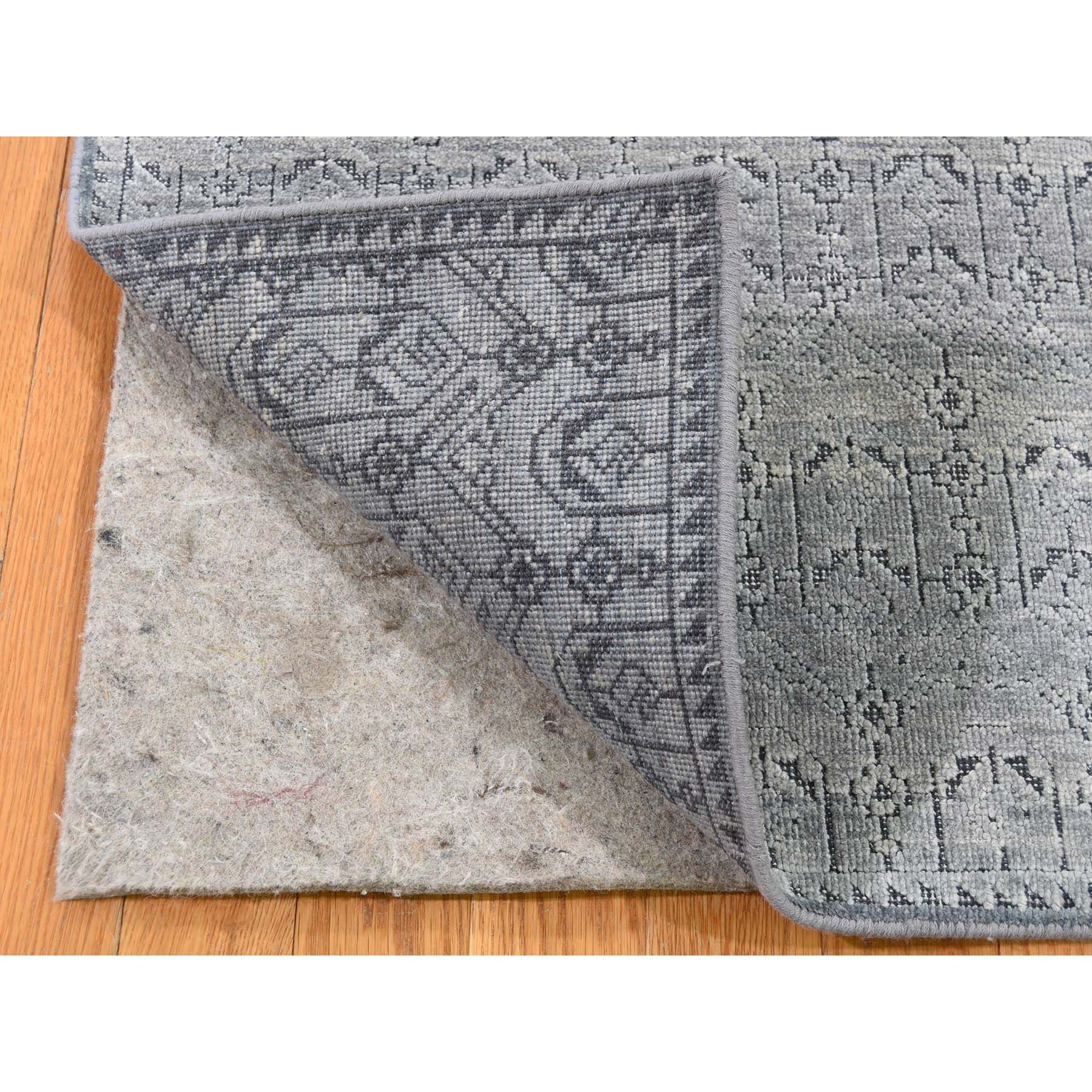 2-x2-1  Silk With Textured Wool Hand-Knotted Oriental Sample Rug 