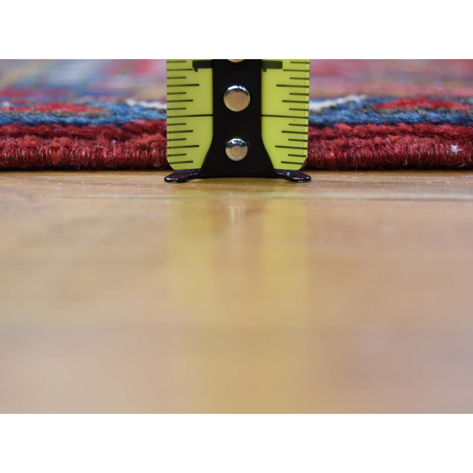 3-9 x11- Vintage Persian Heriz Hand-Knotted Pure Wool Wide Runner Oriental Rug 