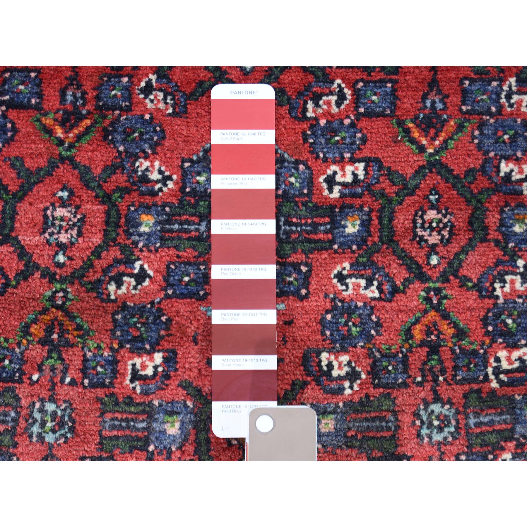 3-4 x4-6  Vintage Persian Hamadan Pure Wool Hand-Knotted Oriental Rug 