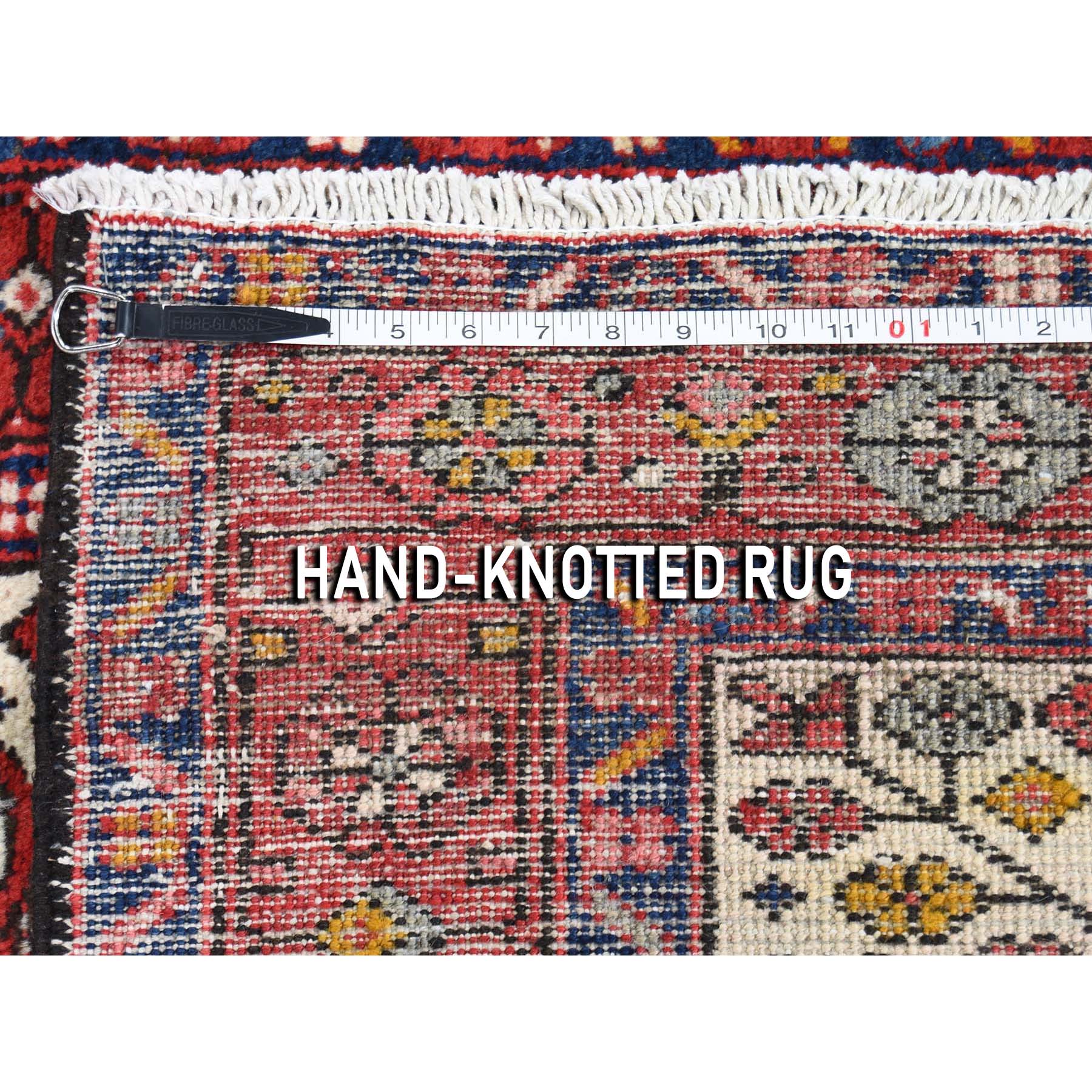 3-3 x11-2  Vintage Persian Karajeh Pure Wool Hand-Knotted Runner Oriental Rug 