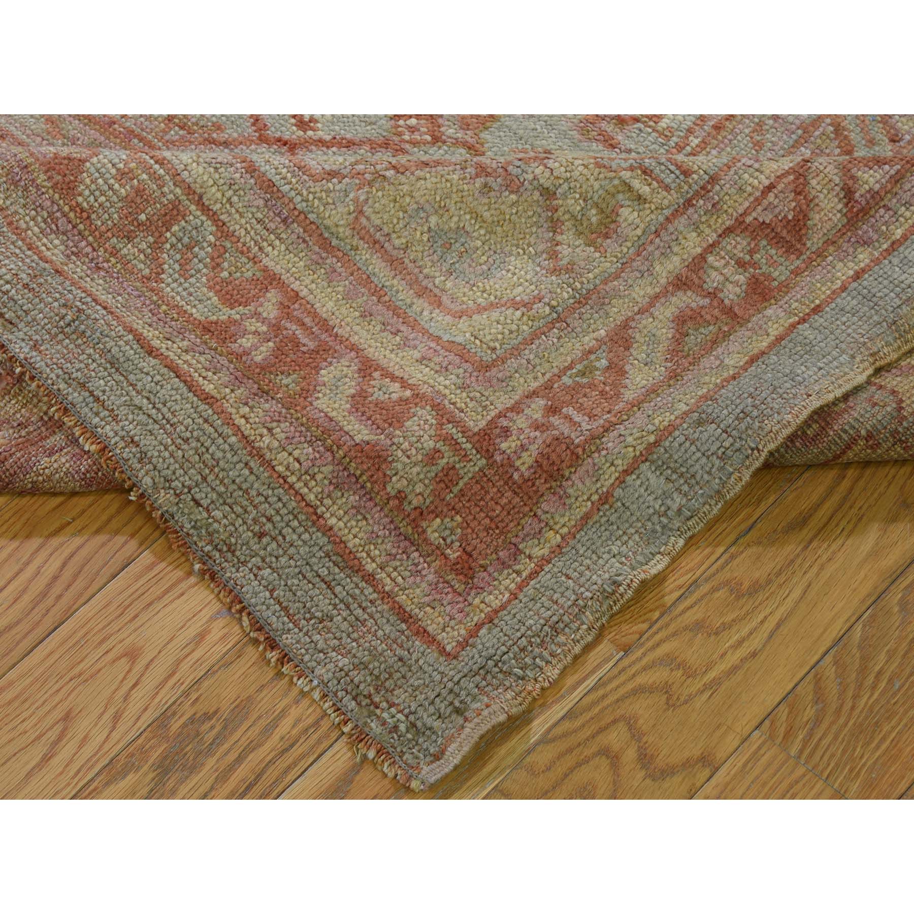 10-10 x15-3  Oversized Antique Turkish Oushak Exc Condition Pure Wool Hand-Knotted Oriental Rug 