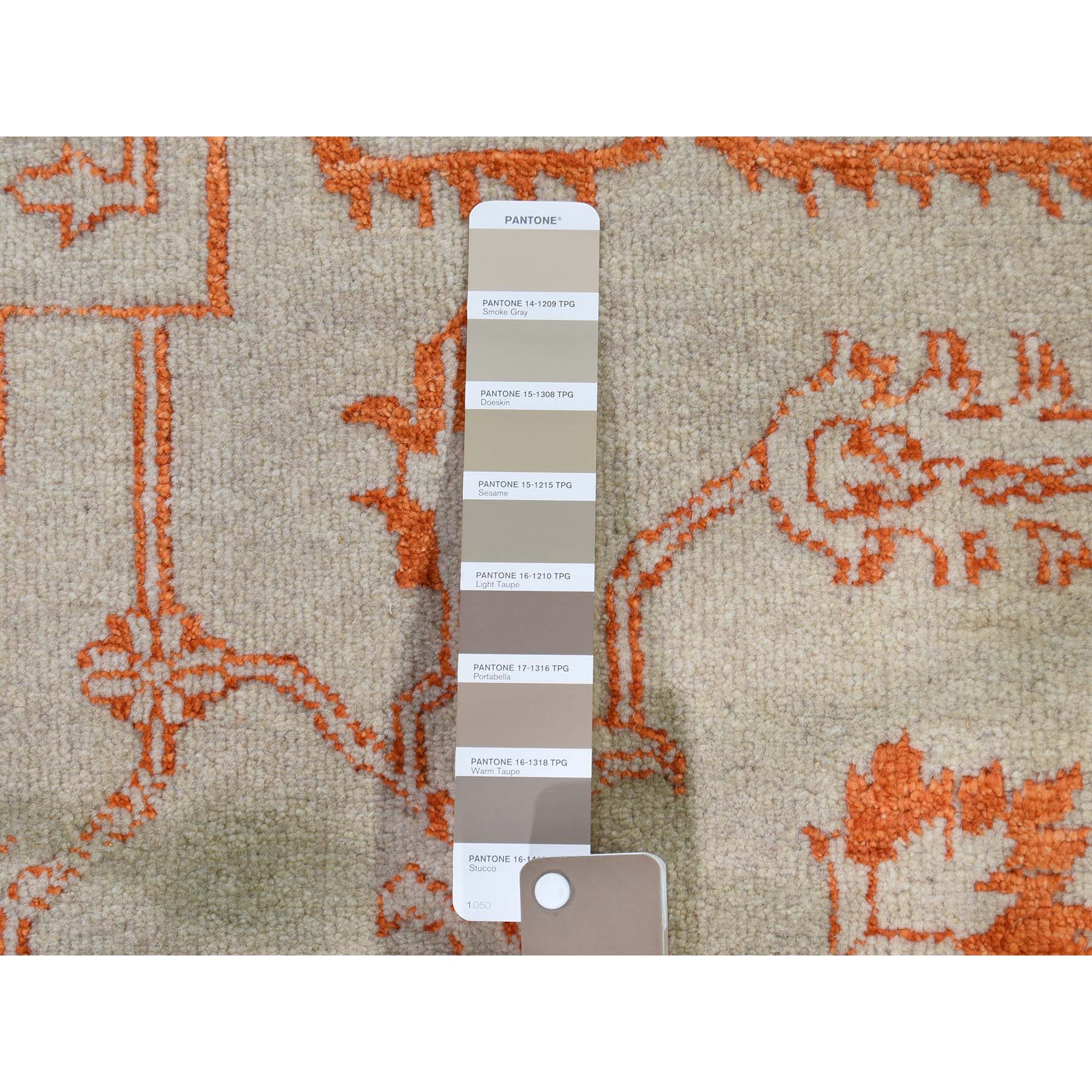 7-10 x10- Wool and Silk Heriz Broken Design Hand-Knotted Oriental Rug 