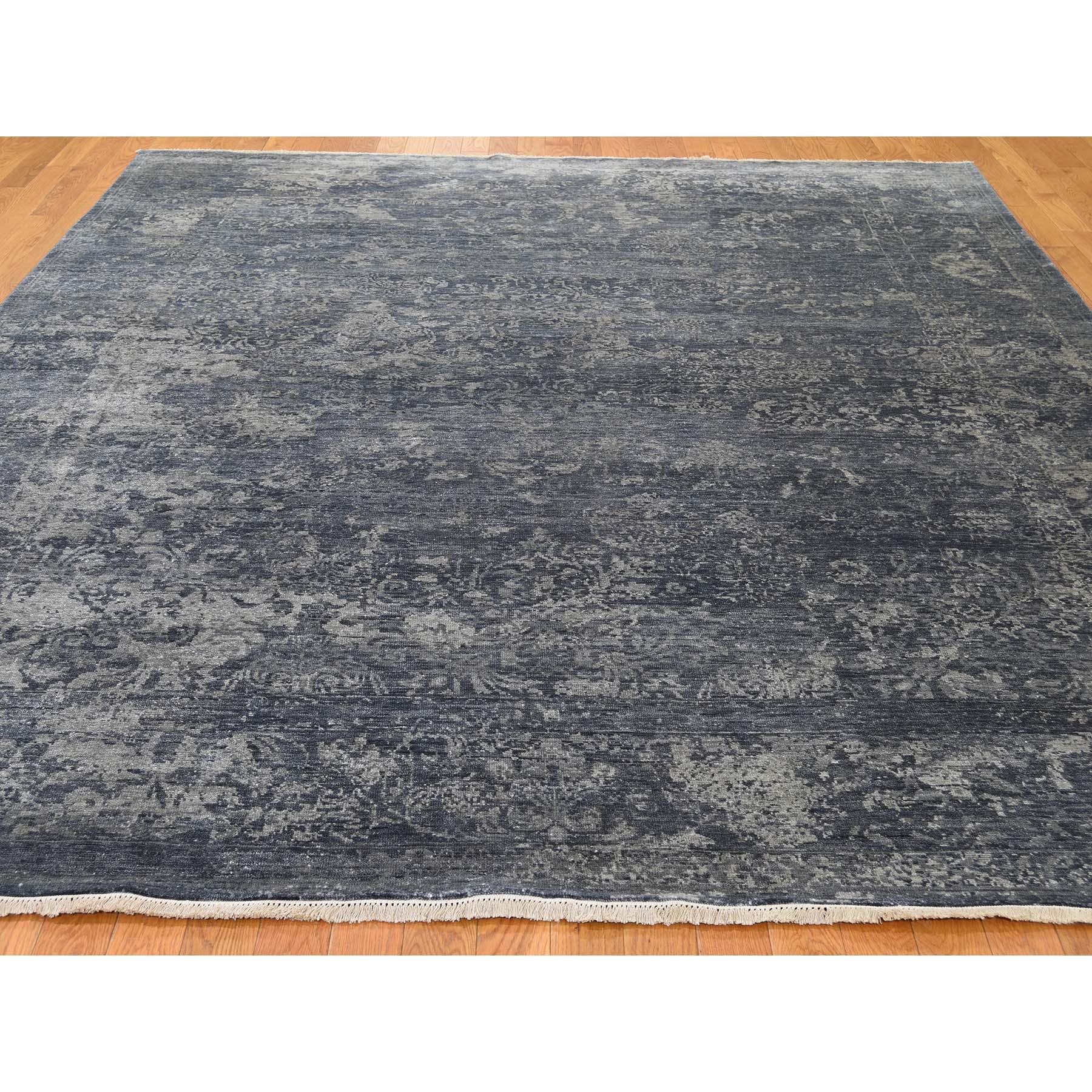 8-x10- Art Silk Tone on Tone Hand Knotted Oriental Rug 