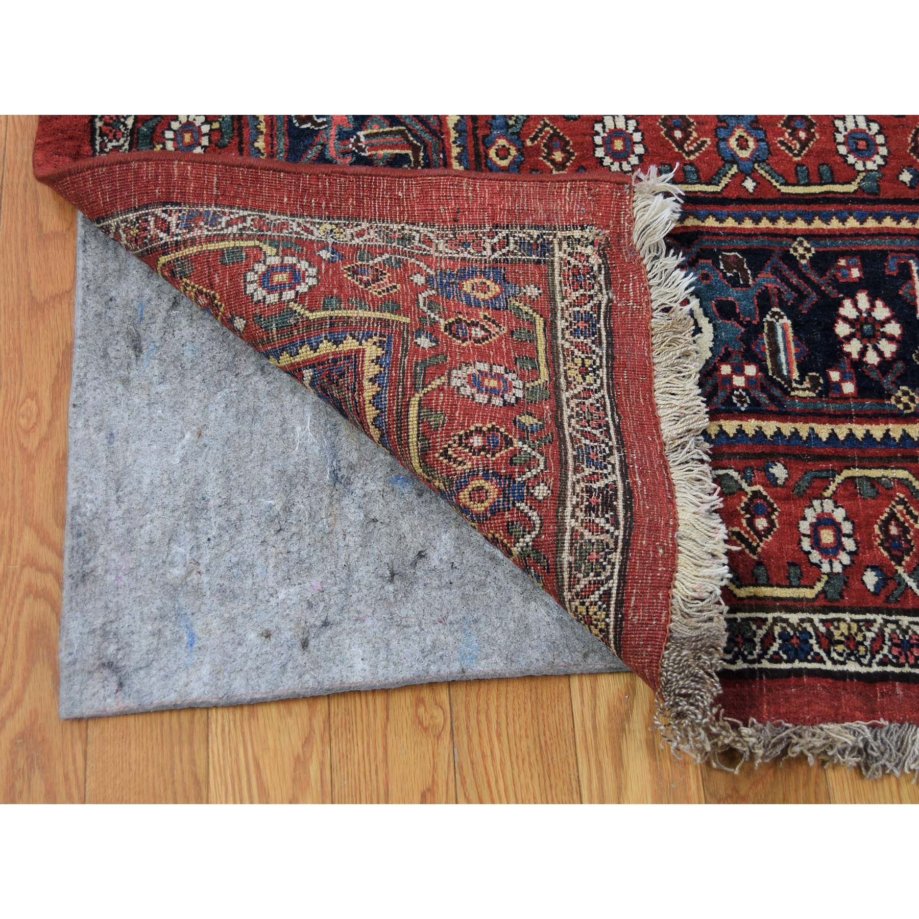 14-6 x19- Antique Persian Bijar Pure Wool Exc Condition Oversize Pure Wool Hand-Knotted Oriental Rug 