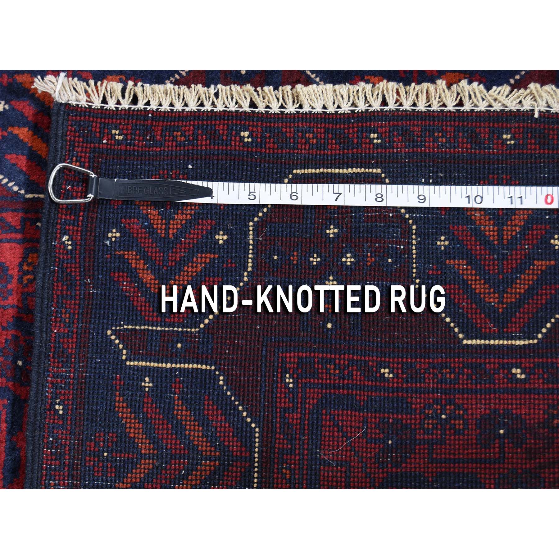 2-6 x31-8  Afghan Khamyab Silky Wool XL Runner Hand-Knotted Oriental Rug 