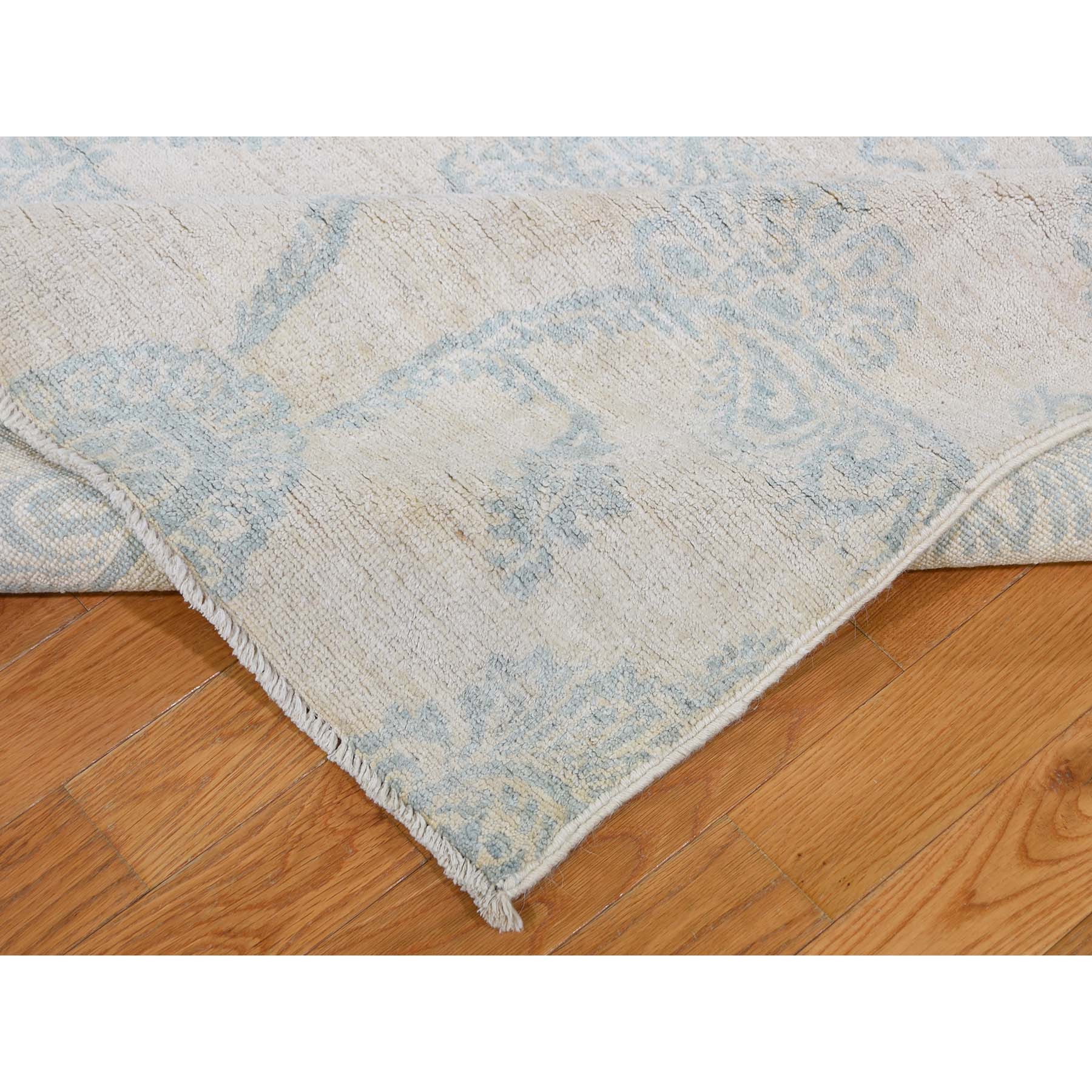 8-x10-1  Peshawar With Oushak Damask Design Pure Wool Hand-Knotted Oriental Rug 