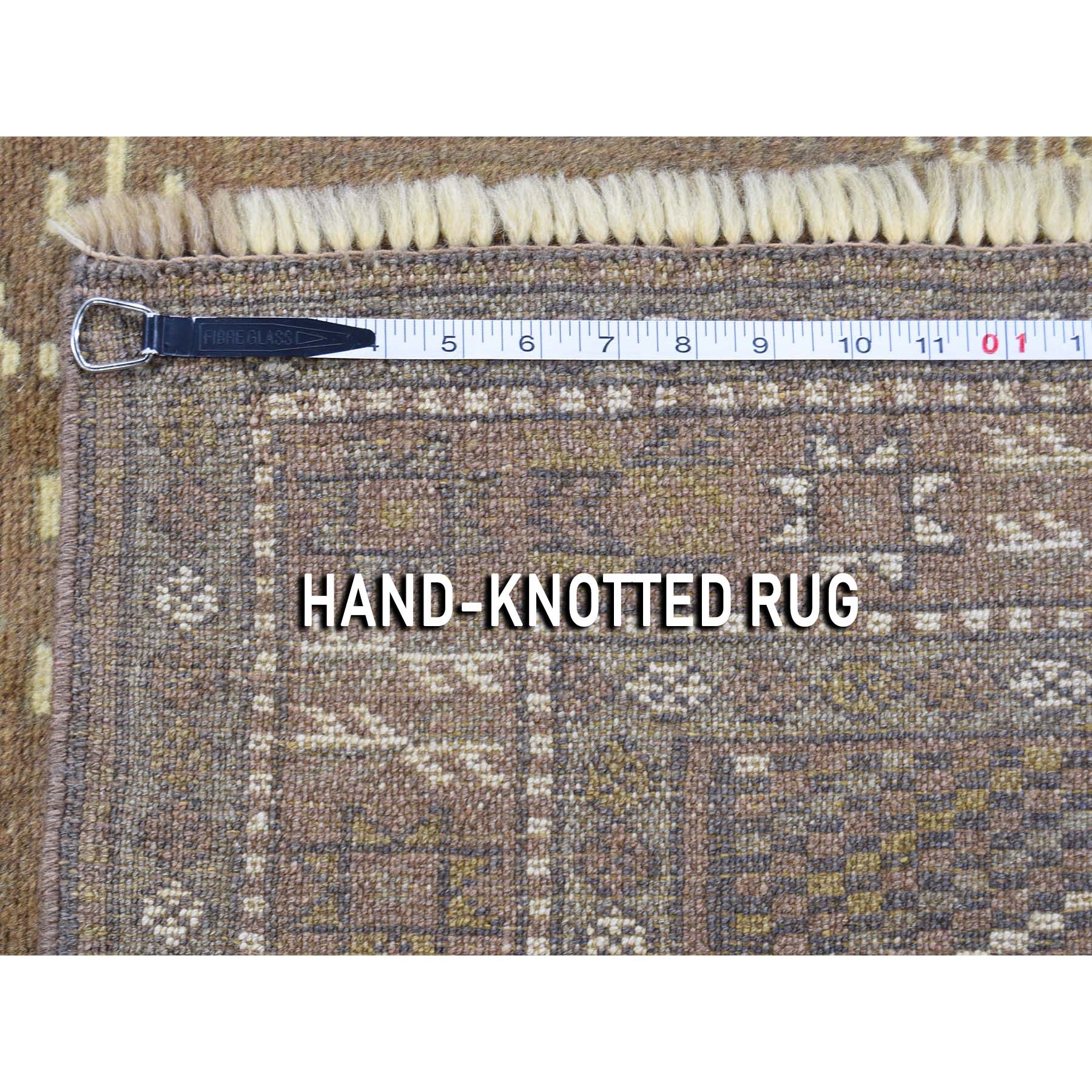 4-x5-4  Brown Vintage Persian Baluch Pure Wool hand-Knotted Oriental Rug 