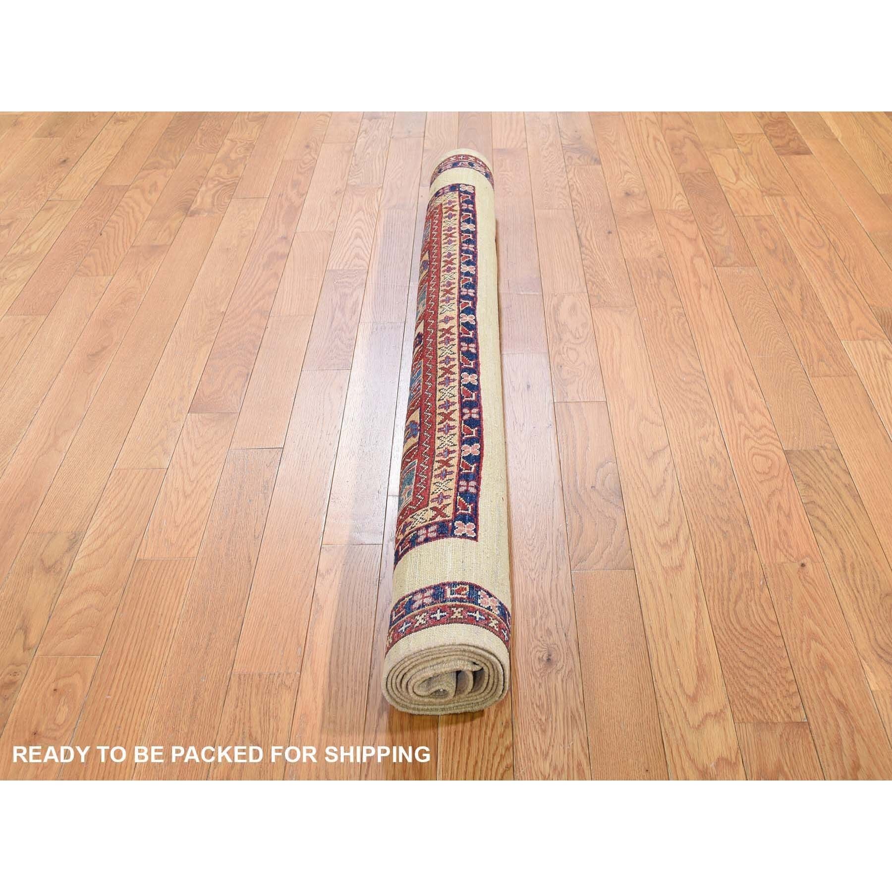4-9 x6-8  Multicolored Super Kazak Shawl Design Pure Wool Hand-Knotted Oriental Rug 