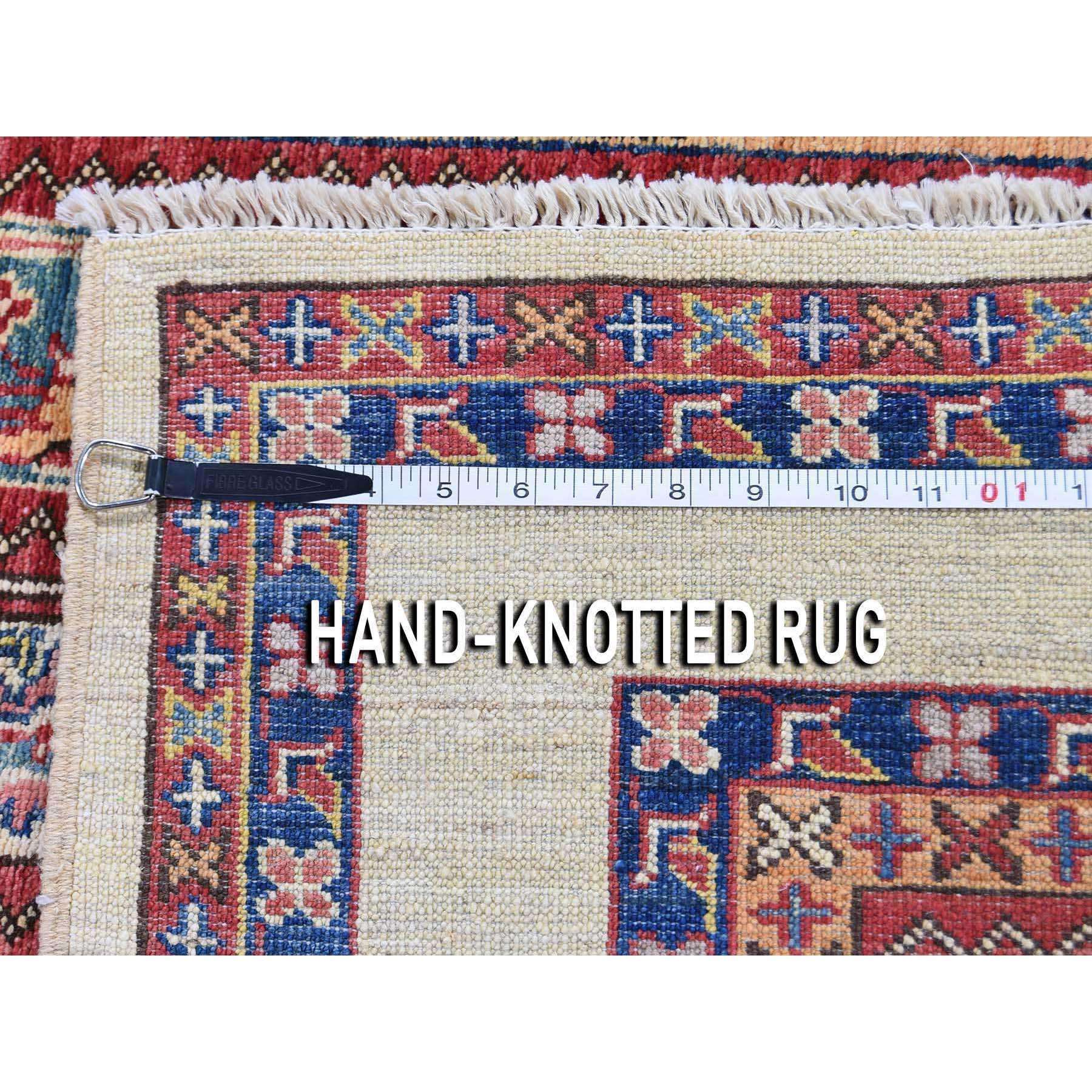 4-9 x6-8  Multicolored Super Kazak Shawl Design Pure Wool Hand-Knotted Oriental Rug 