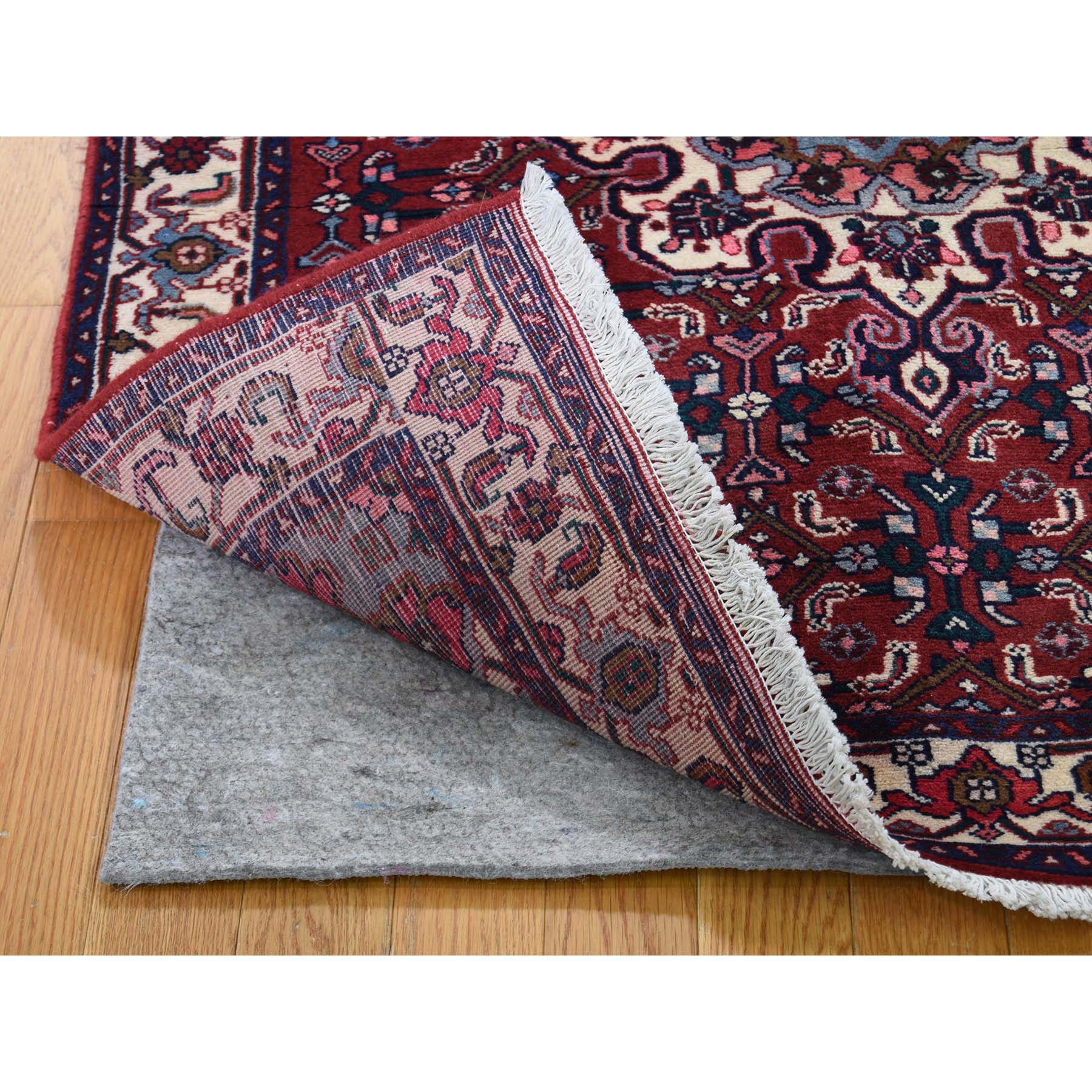 3-7 x4-10  New Persian Bijar Red Pure Wool hand-Knotted Oriental Rug 
