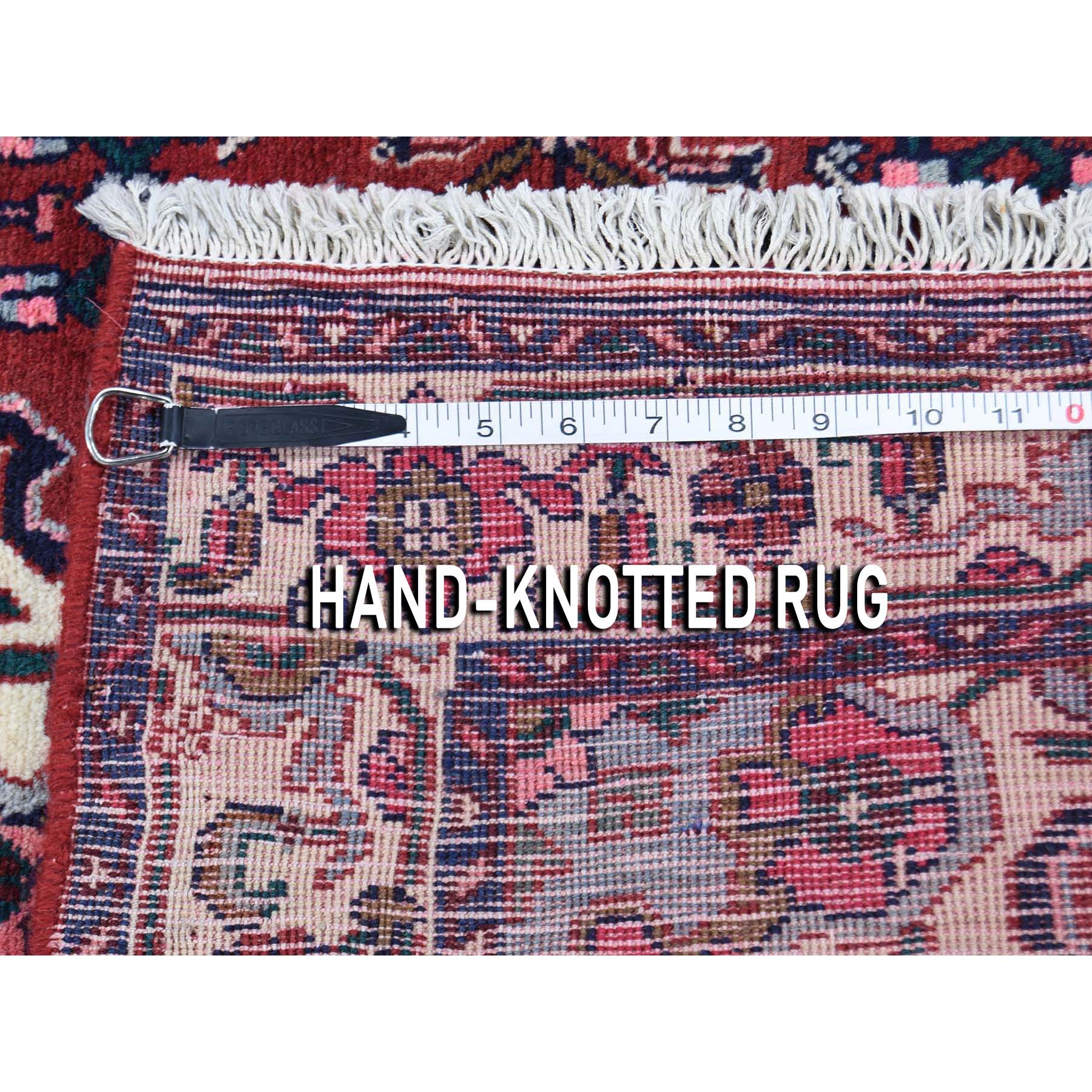 3-7 x4-10  New Persian Bijar Red Pure Wool hand-Knotted Oriental Rug 