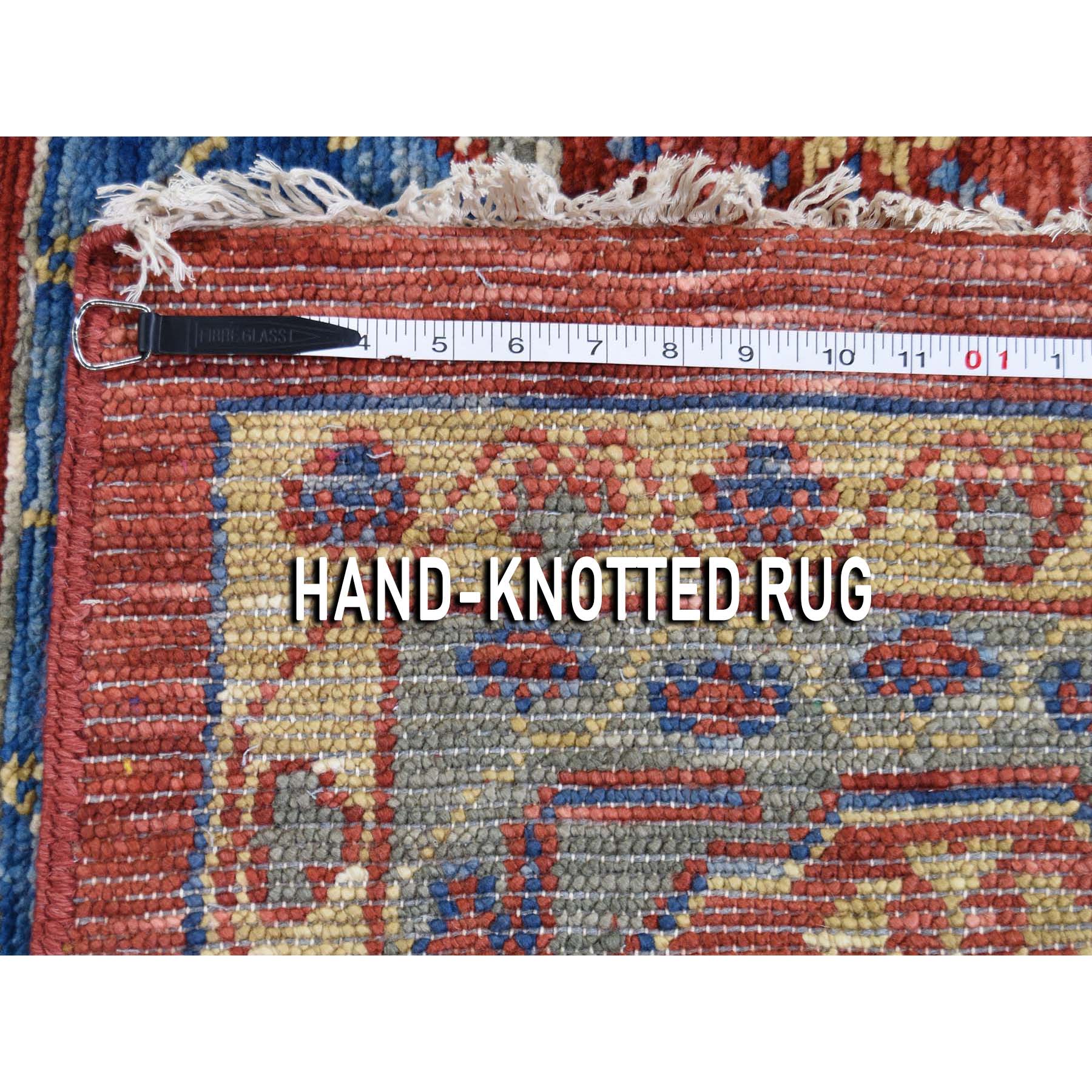 10-x14-3  Red Mamluk Design Veg Dyes Hand Spun New Zealand Wool Oriental Rug 