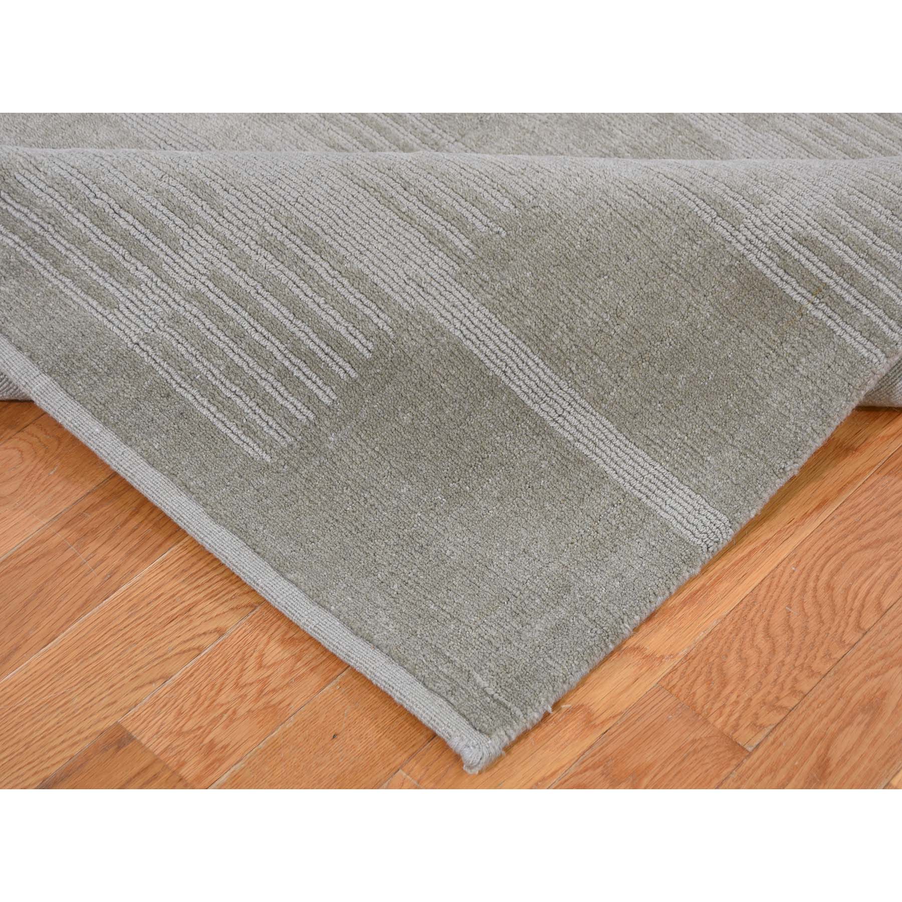 5-x8-6  Pure Wool Modern Nepali Cut and Loop Hand Knotted Oriental Rug 