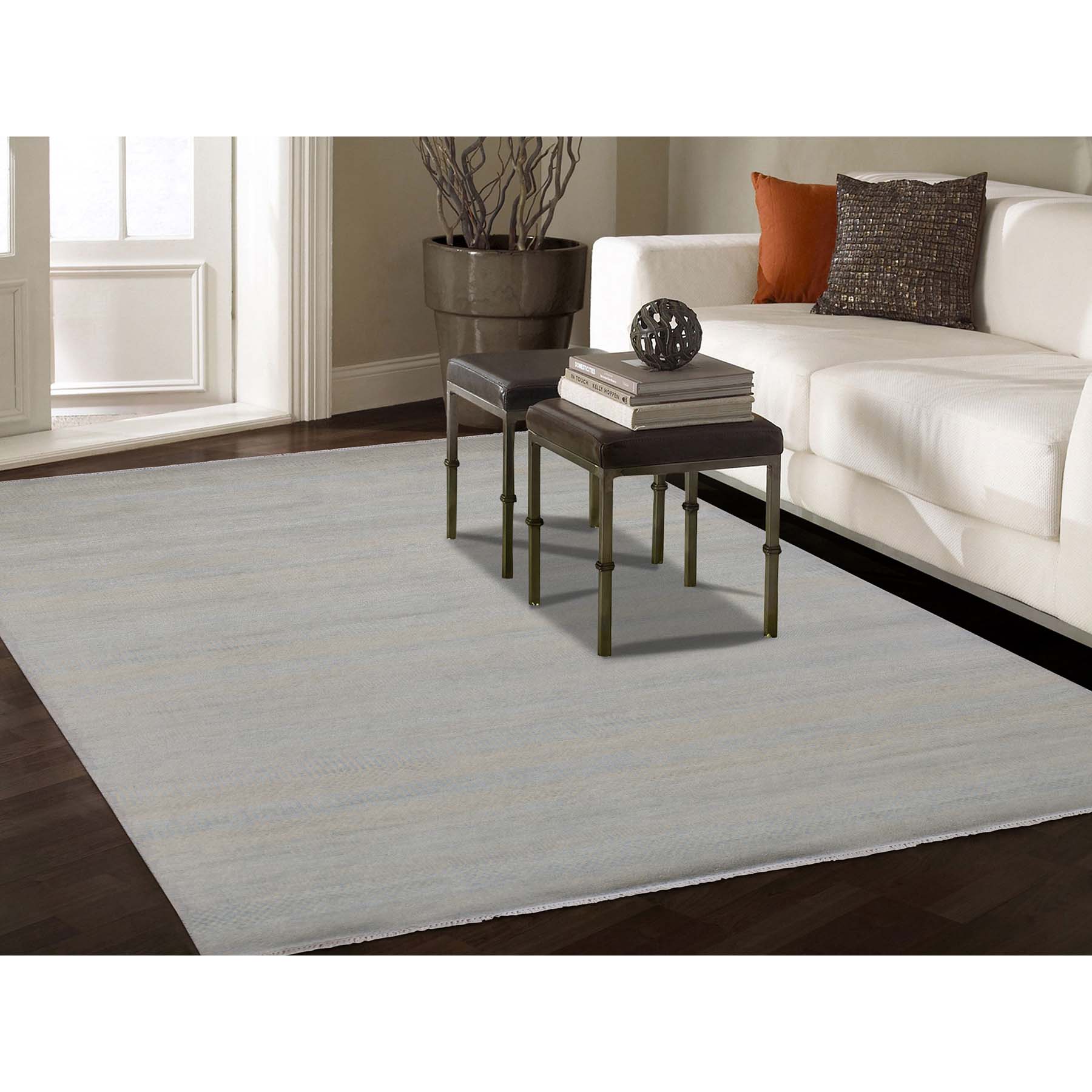  Silk Hand-Knotted Area Rug 6'0