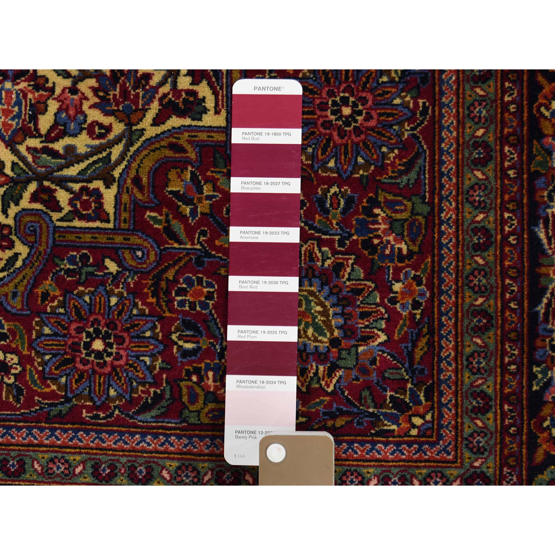 4-5 x6-9  Ivory Antique Persian Kashan 300 KPSI Kork wool Hand-Knotted Oriental Rug 