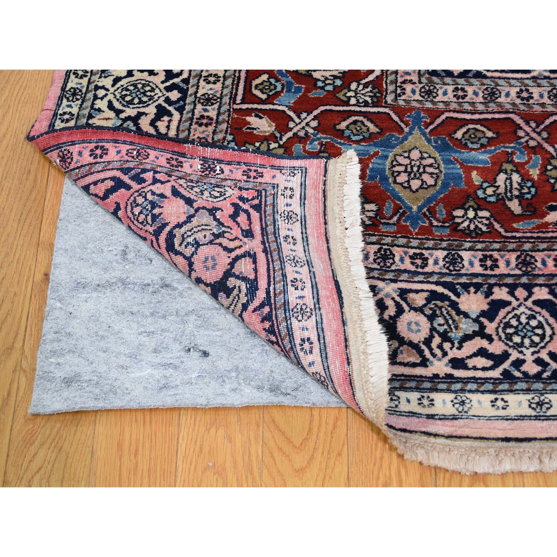 9-10 x13- Antique Persian Bijar Good Cond. Soft Full Pile Pure Wool Hand-Knotted Oriental Rug 