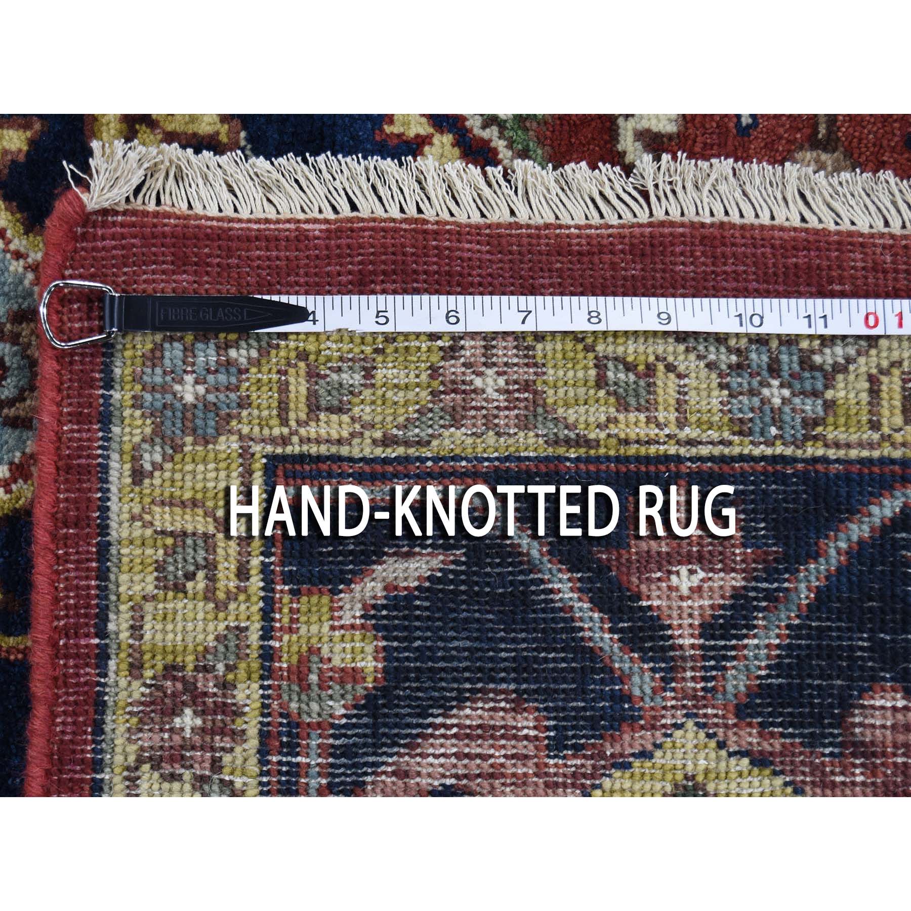 8-10 x12-2  Red Heriz Revival Pure Wool Hand-Knotted Oriental Rug 