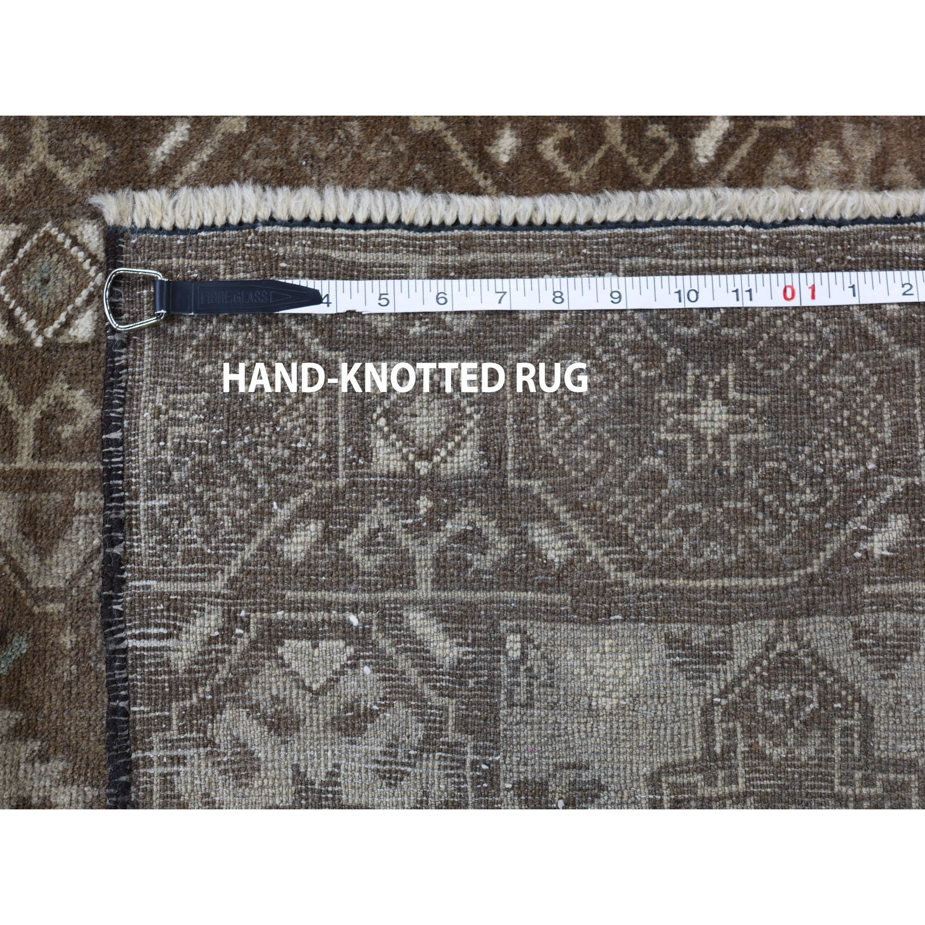 2-10 x9-2  Washed Out Afghan Baluch With Natural Colors  Pure Wool Runner Hand-Knotted Oriental Rug 