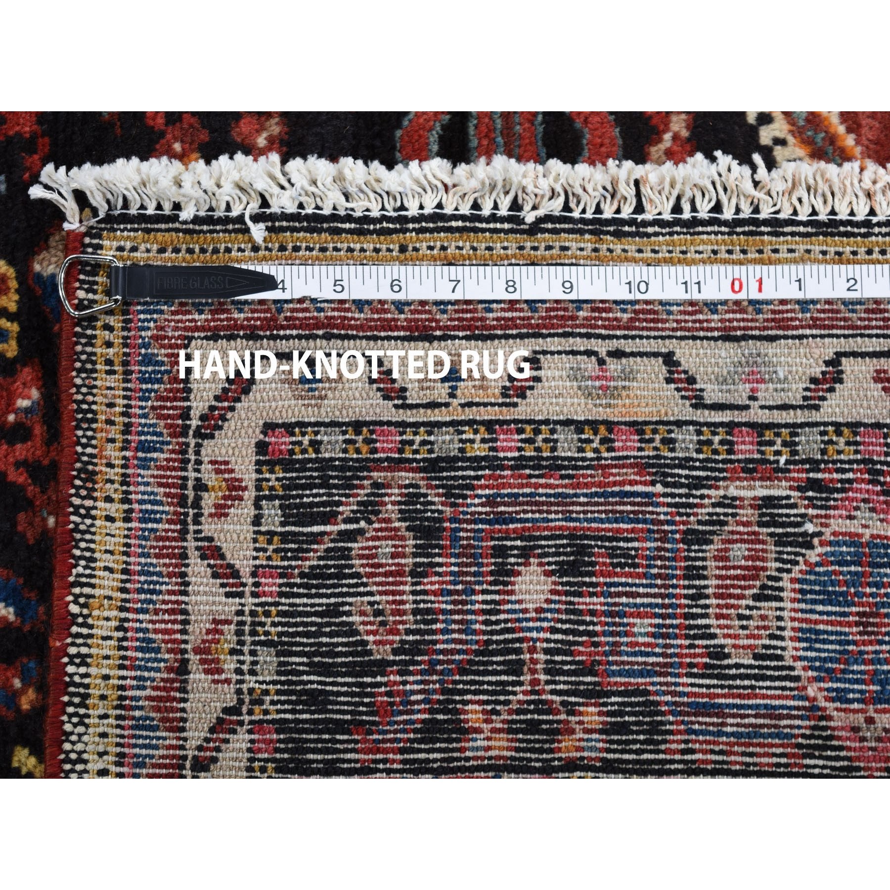 5-x10-1  Hand Knotted Midnight Blue New Persian Hamadan Pure Wool Oriental Rug 