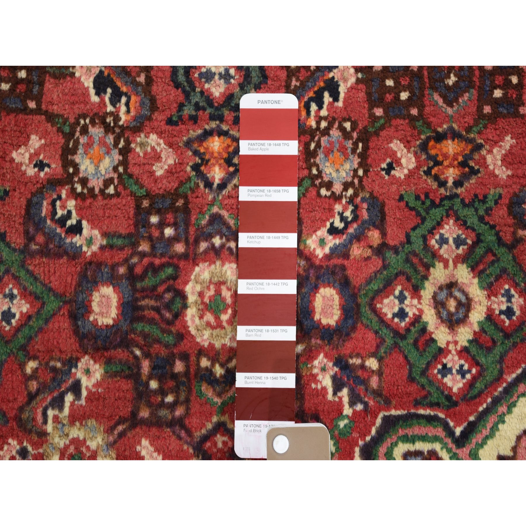 3-4 x5-6  Red Vintage Persian Hamadan Clean Hand Knotted Pure Wool Oriental Rug 