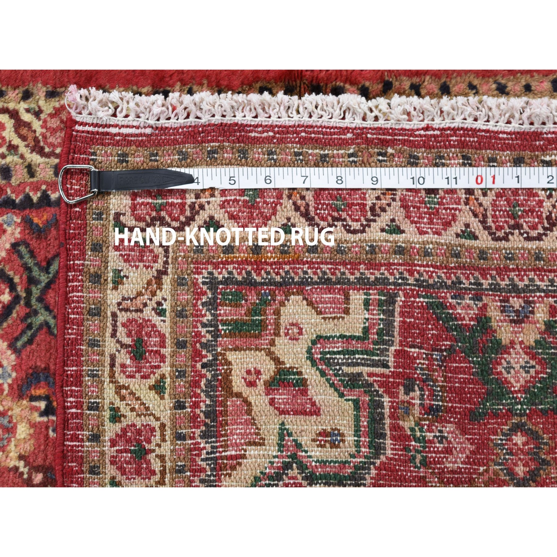 3-4 x5-6  Red Vintage Persian Hamadan Clean Hand Knotted Pure Wool Oriental Rug 