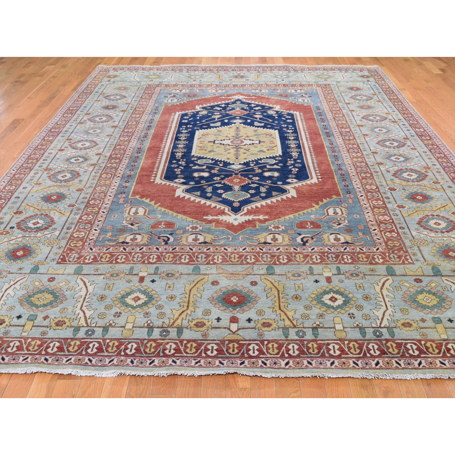 9-2 x12-2  Antiqued Bakshaish Re-creation Pure Wool Hand Knotted Oriental Rug 