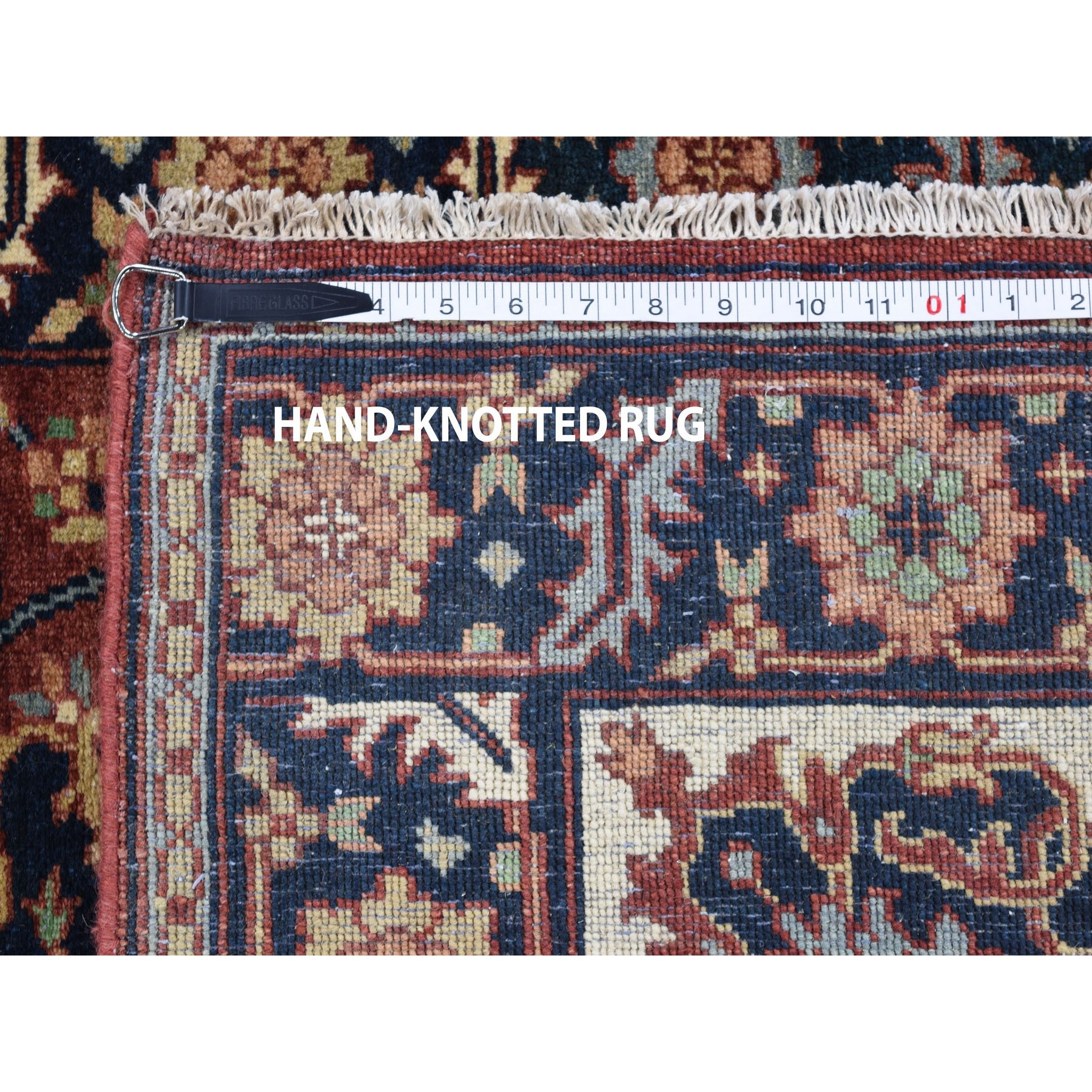 3-2 x5-2  Antiqued Heriz Re-creation Hand Knotted Pure Wool Oriental Rug 