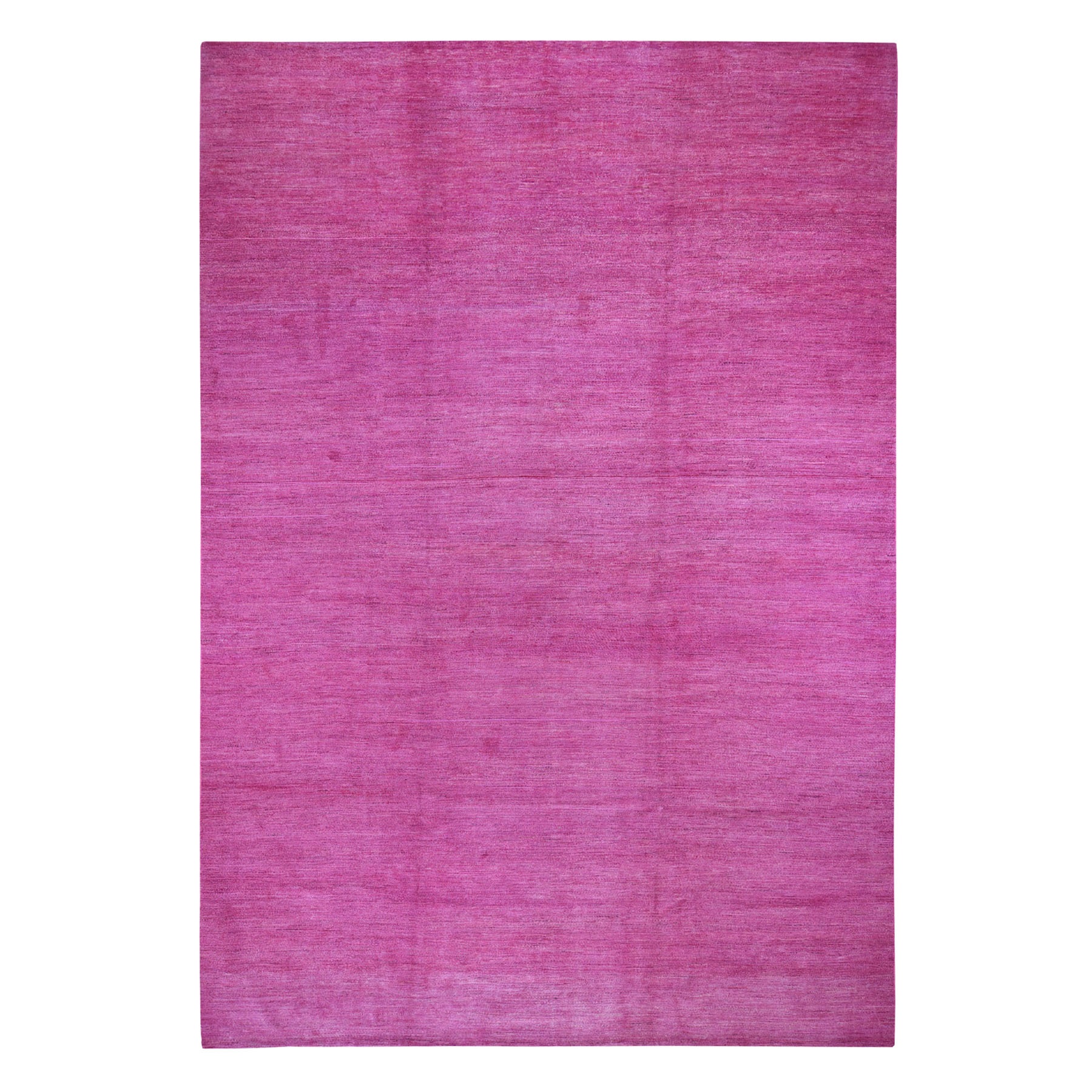 10'X14' Pink Pure Wool Pink Modern Gabbeh Oriental Rug Hand Knotted Oriental Rug moad7c6e
