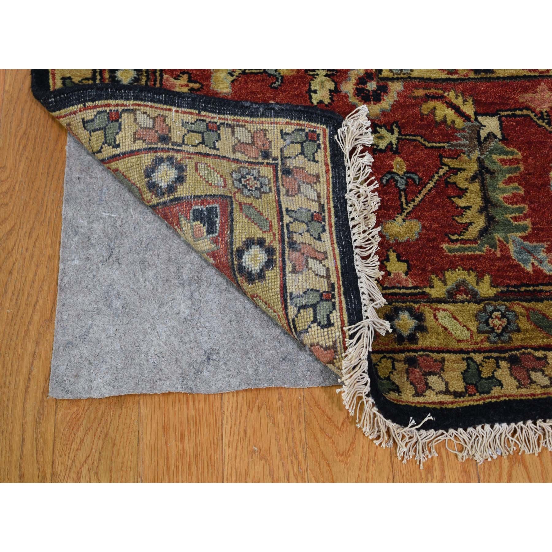 10-1 x13-9  Black Karajeh Design Hand Knotted Pure Wool Oriental Rug 
