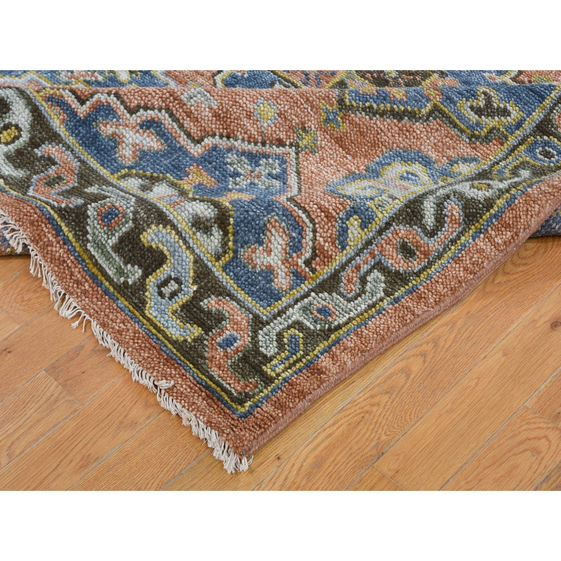 10-3 x13-9  Coral Supple Collection Oushak Design Soft wool Hand Knotted Rug 