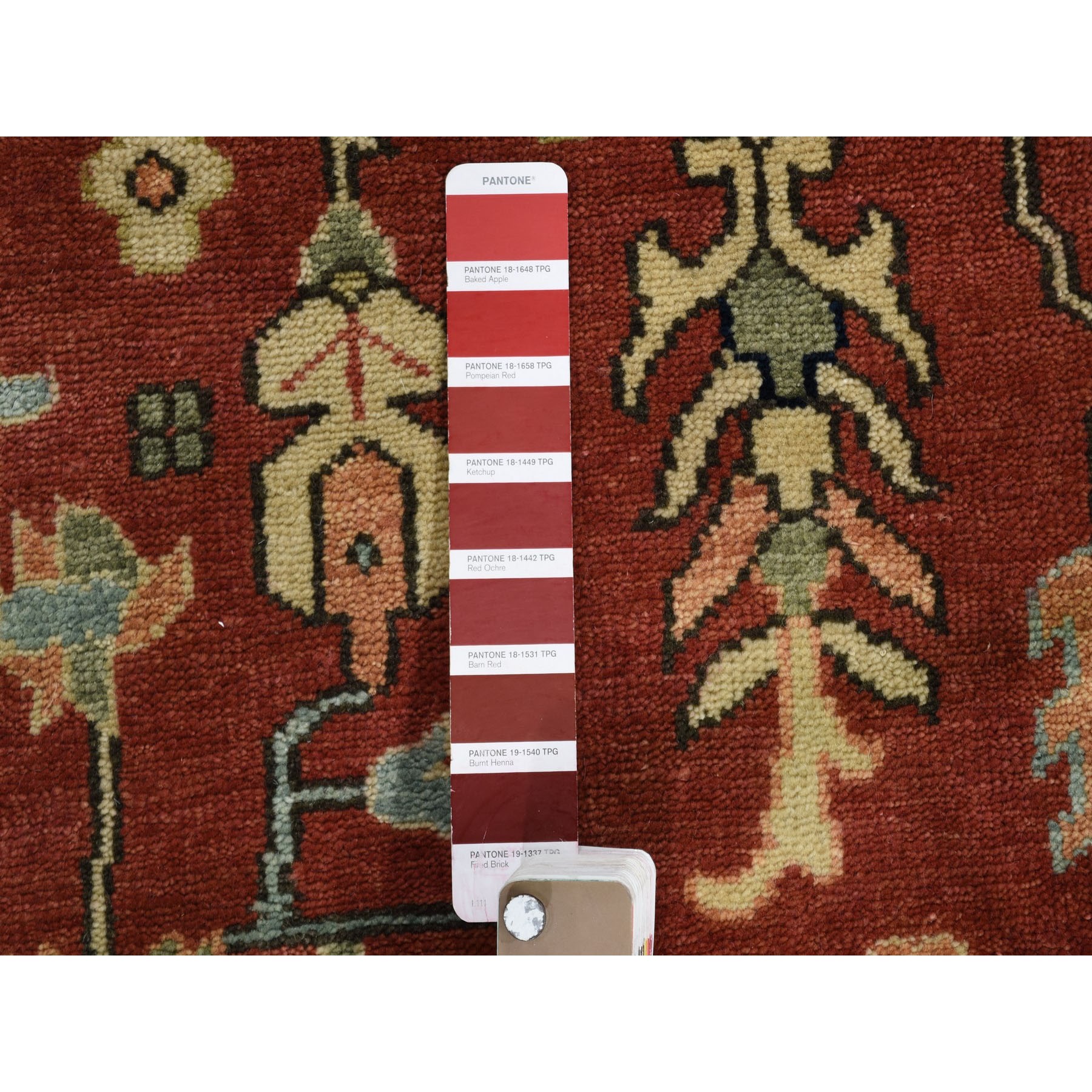 8-x8- Red Heriz Revival Pure Wool Hand Knotted Oriental Rug 