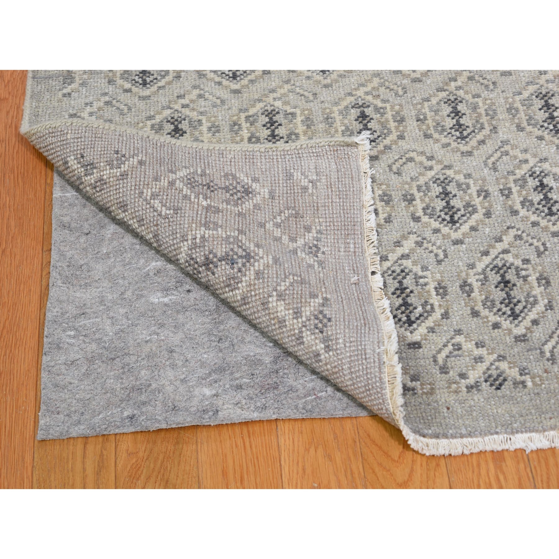 10-x13-9  Gray Paisley Design Turkish Knot Pure Wool Hand Knotted Oriental Rug 