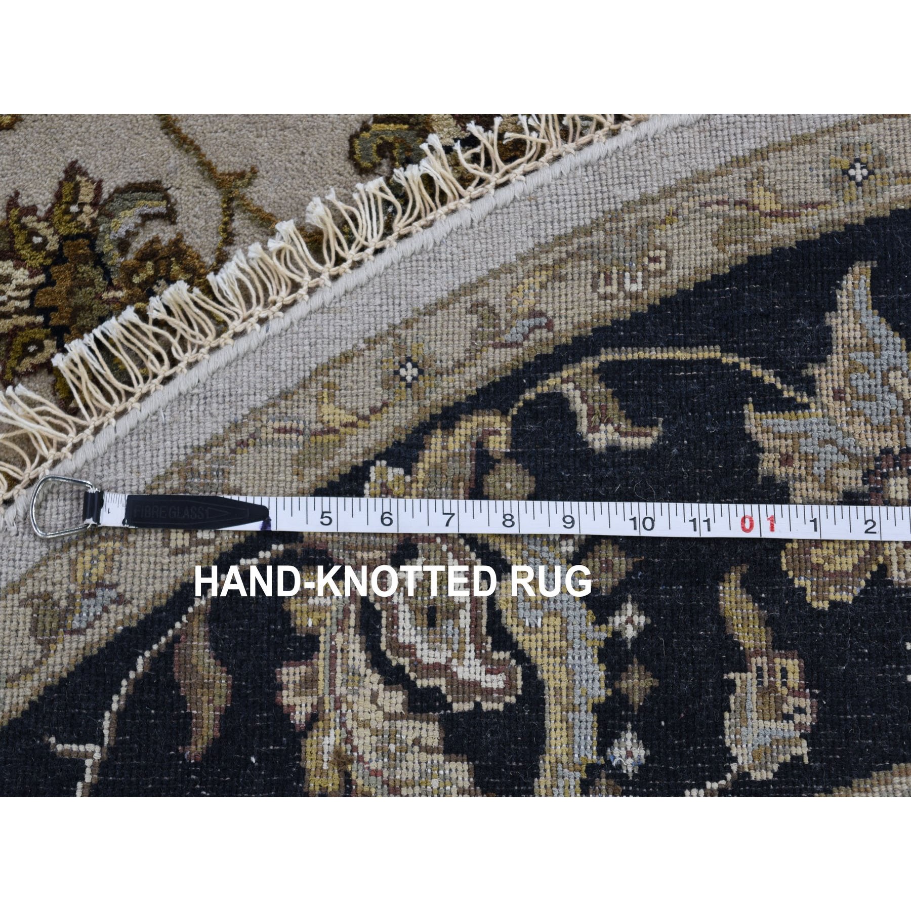 6-2 x6-2  Rajasthan Half Wool And Half Silk Hand Knotted Round Oriental Rug 