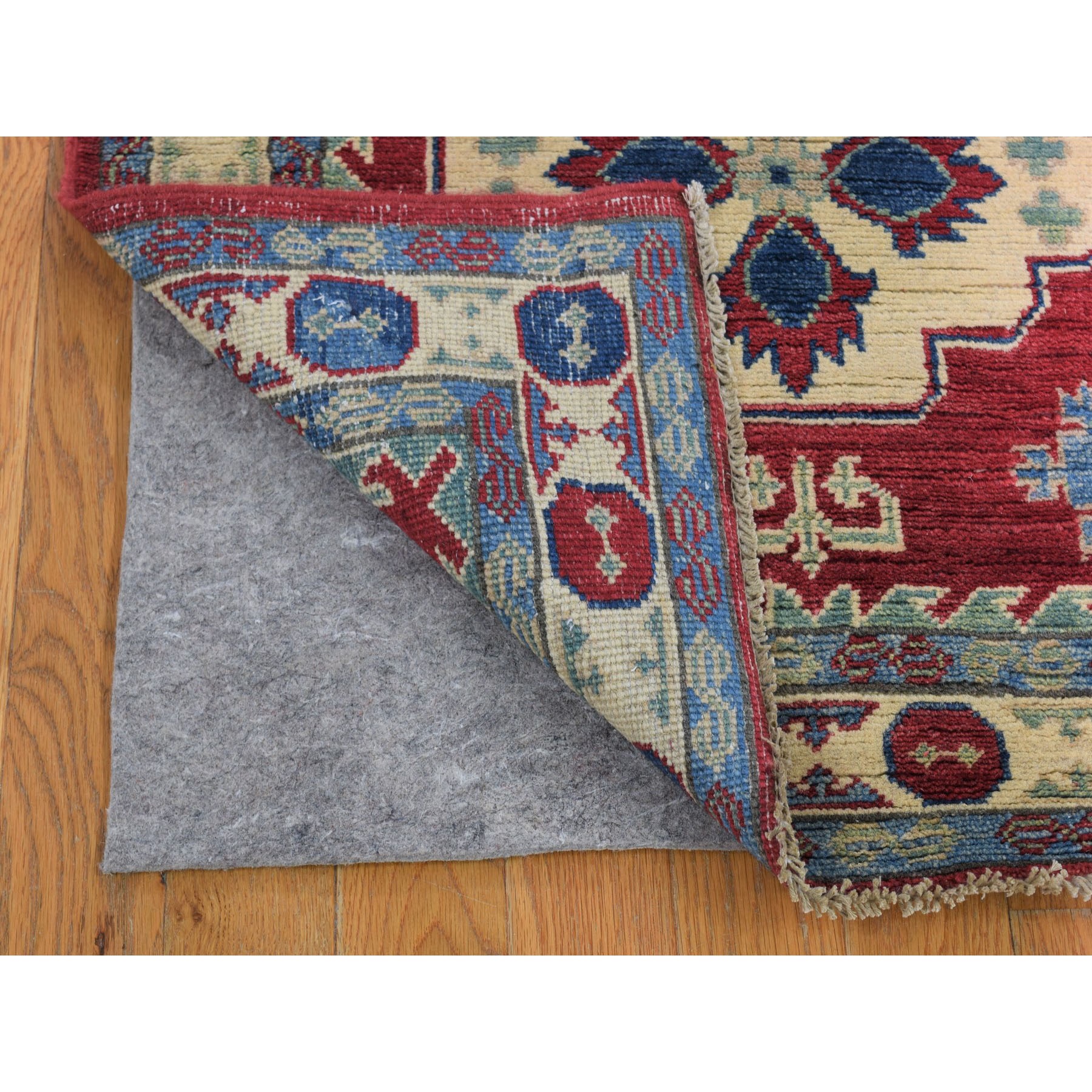 2-8 x20- Red Kazak Tribal Design XL Runner Pure Wool Hand Knotted Oriental Rug 