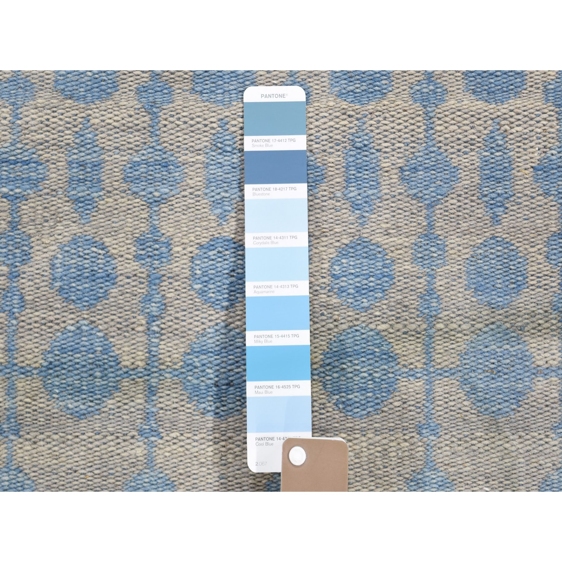 6-x6- Hand Woven Flat Weave Pure Wool Round Reversible Kilim Oriental Rug 
